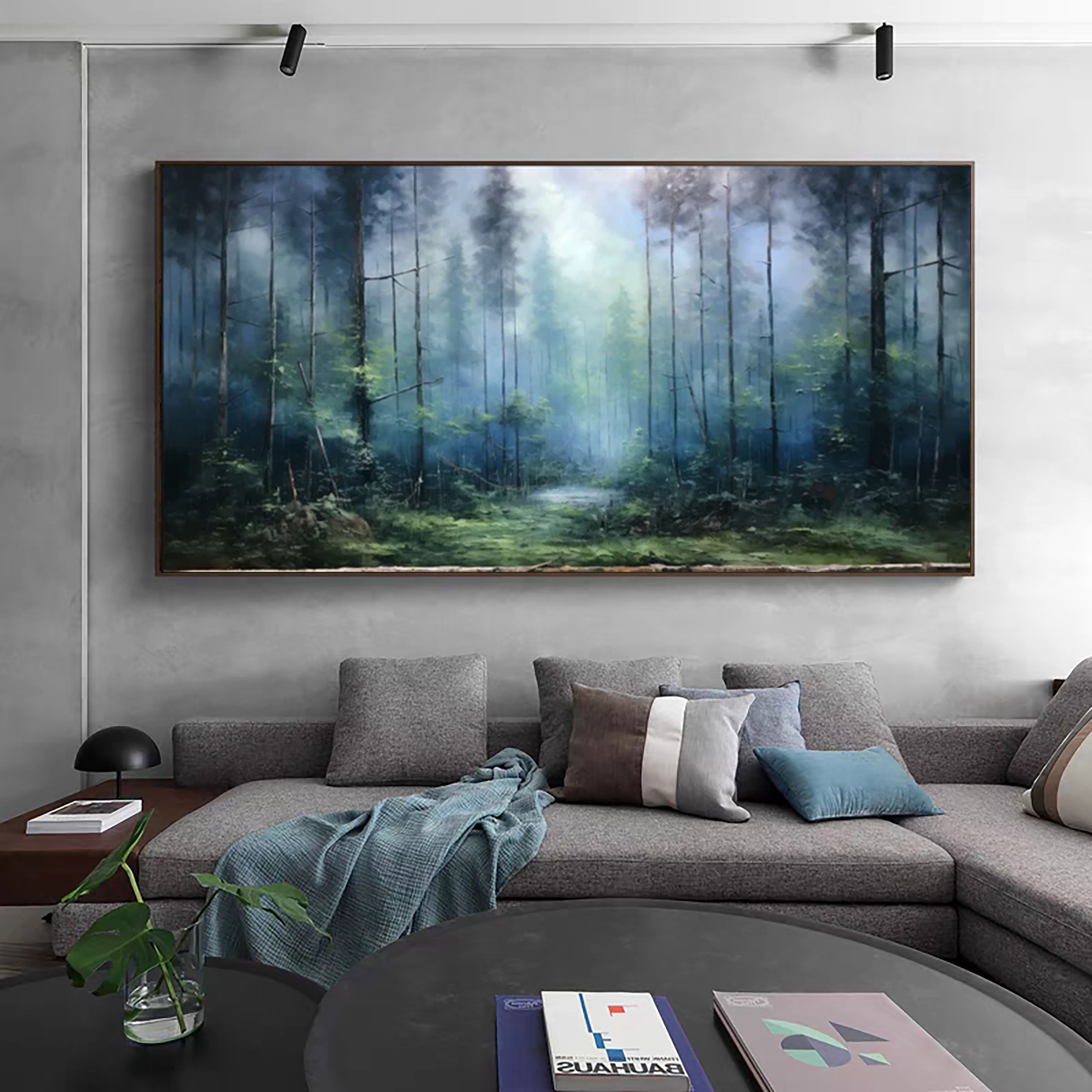 Enchanted Forest Mystical Landscape Canvas Art #FT 054