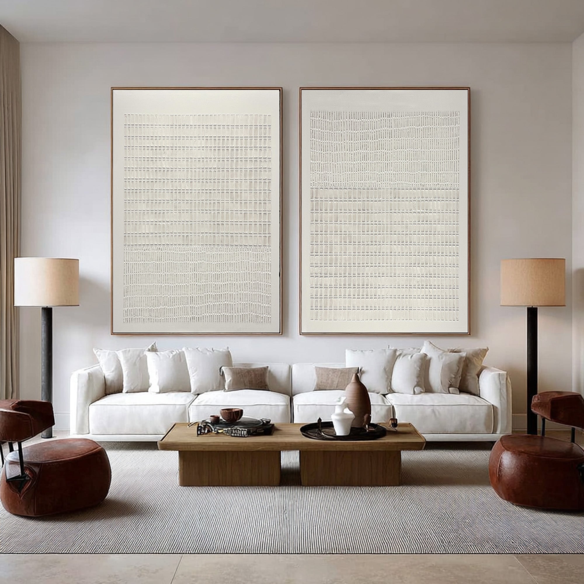 Minimalist Abstract Wall Art Set of 2 #CZ 036