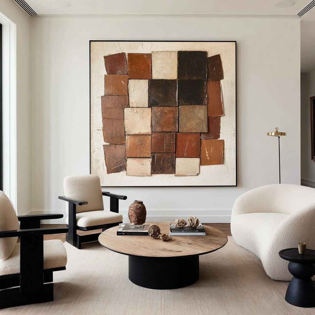 Large Rustic Geometric Art | KeiraArt #CZ 006