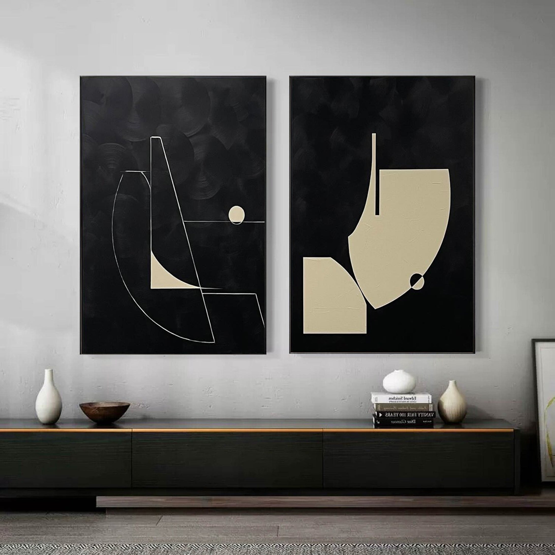 Modern Minimalist Art Set Of 2 #MMAS 026