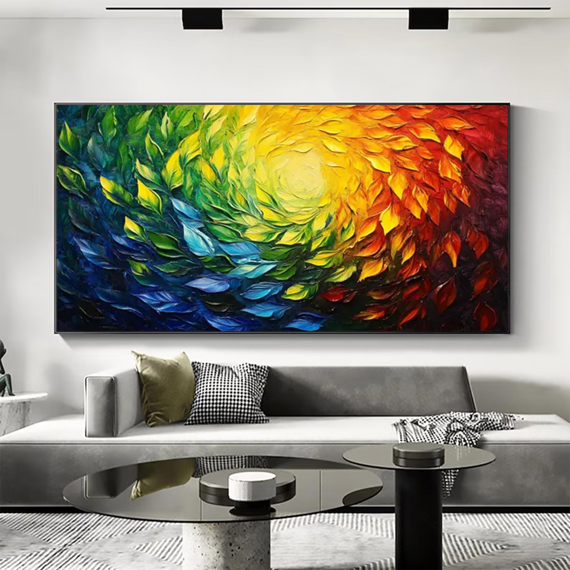 Large Abstract Swirl Painting | KeirarArt #AG 156