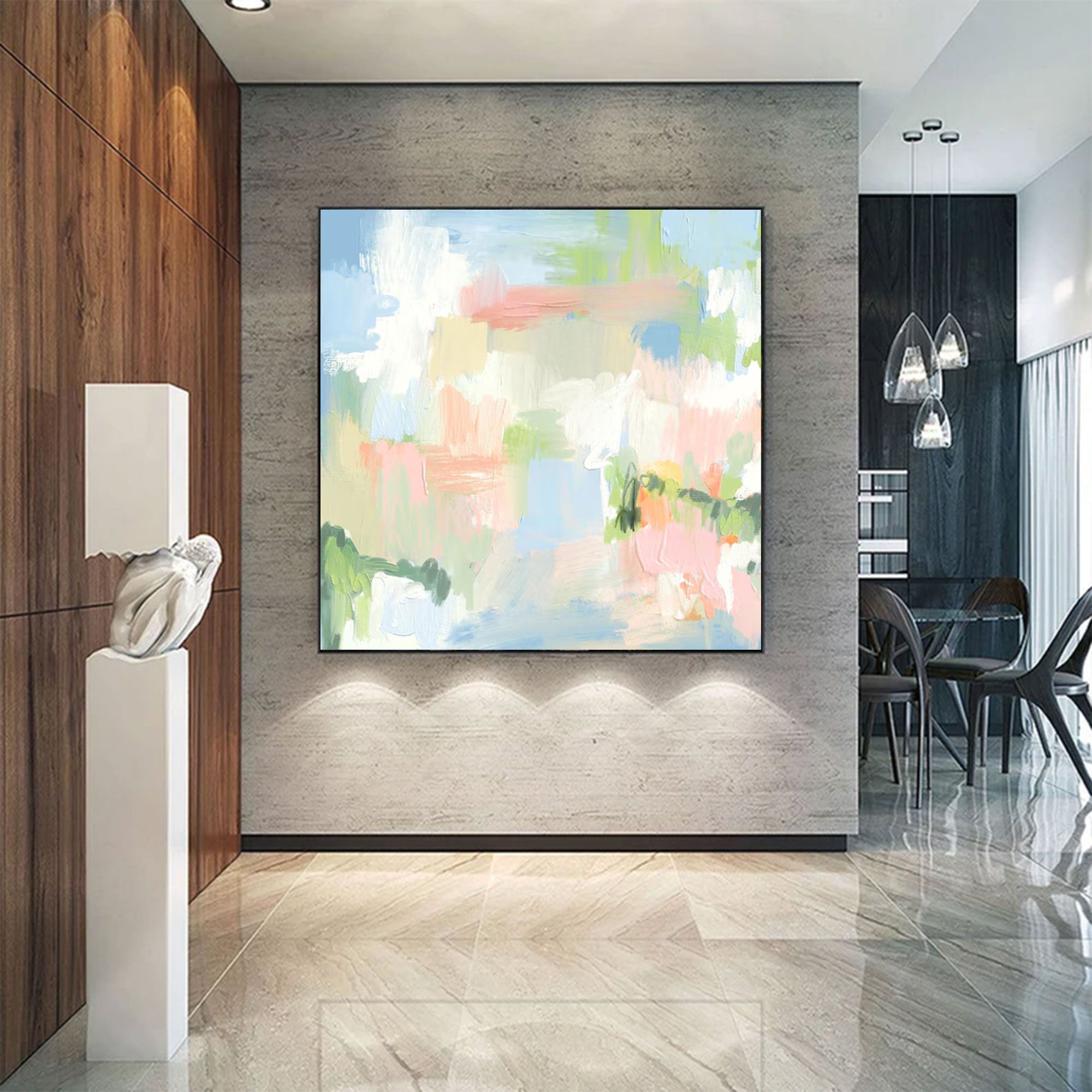 Large Abstract Pastel Painting | KeiraArt #AG 164