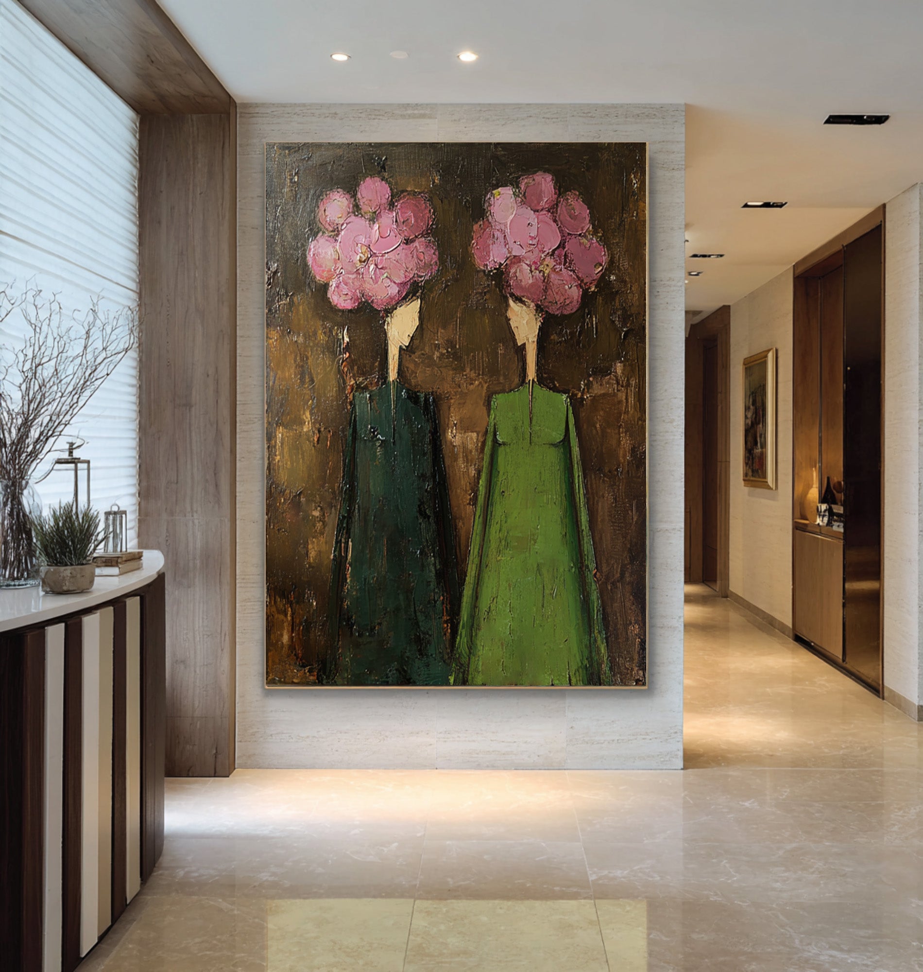 Abstract Figurative Oil Painting on Canvas #CZ 041