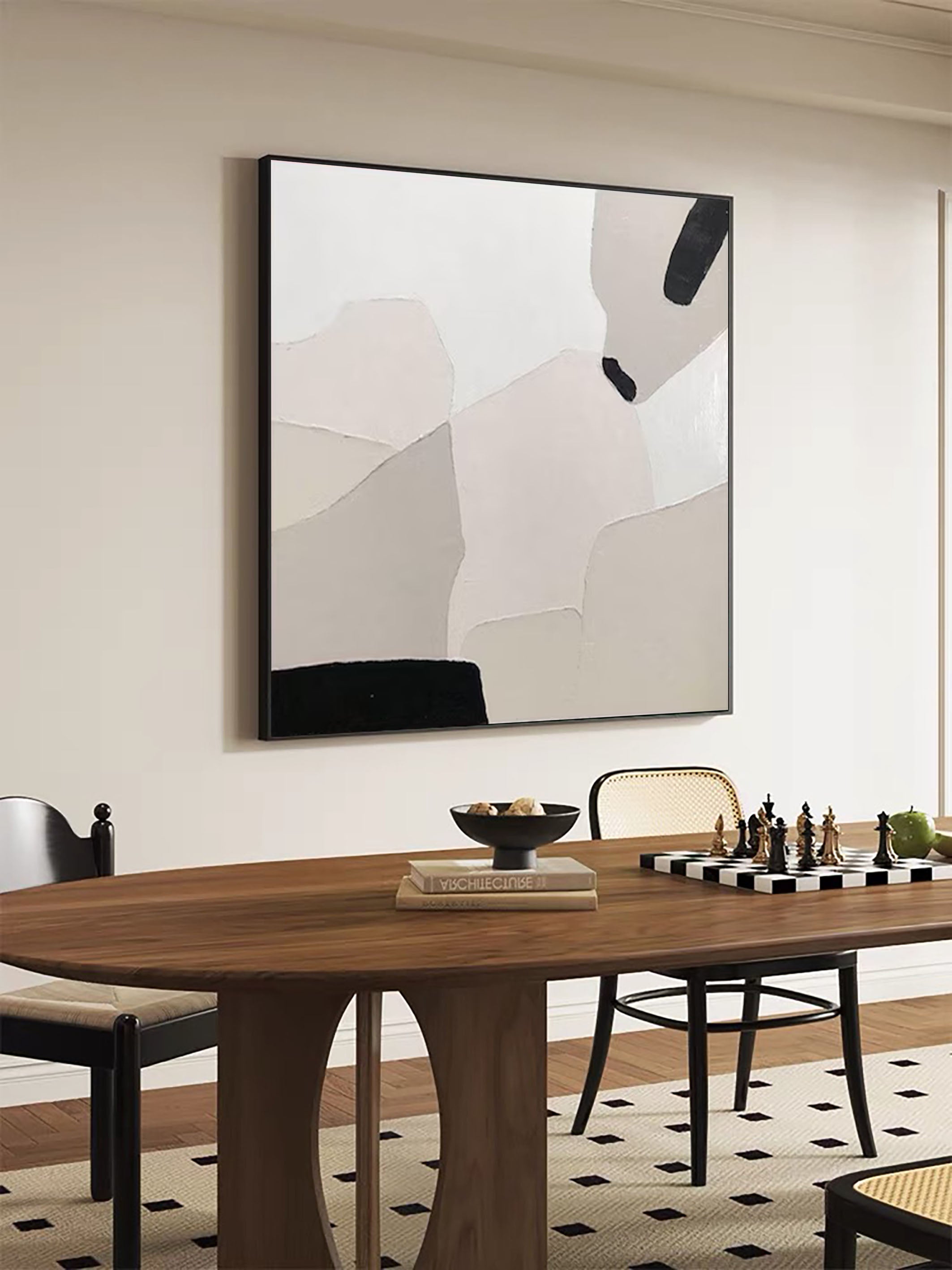 Abstract Wall Art Painting in Neutral Tones #AP 069