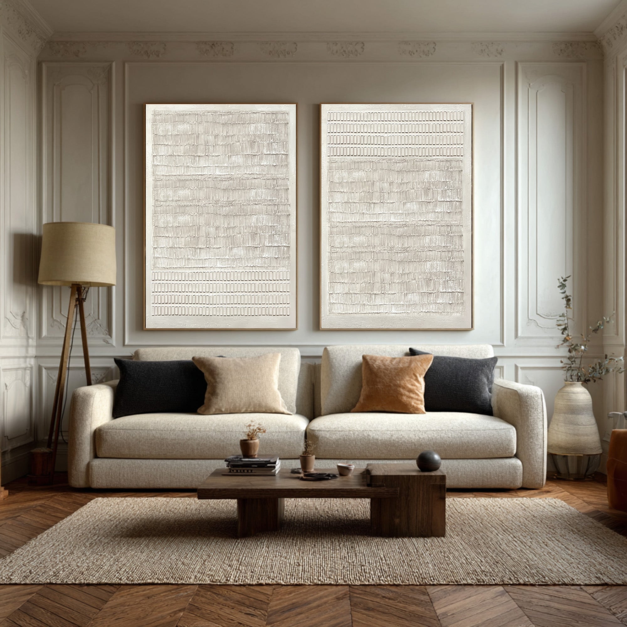 Abstract Minimalist Wall Decor Duo Living Room Set Of 2 #AG 037