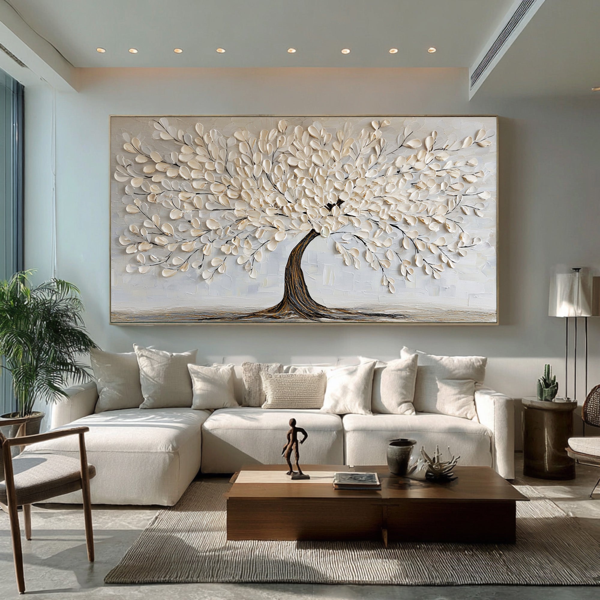 Textured Large Tree Canvas | KeiraArt #CZ 015