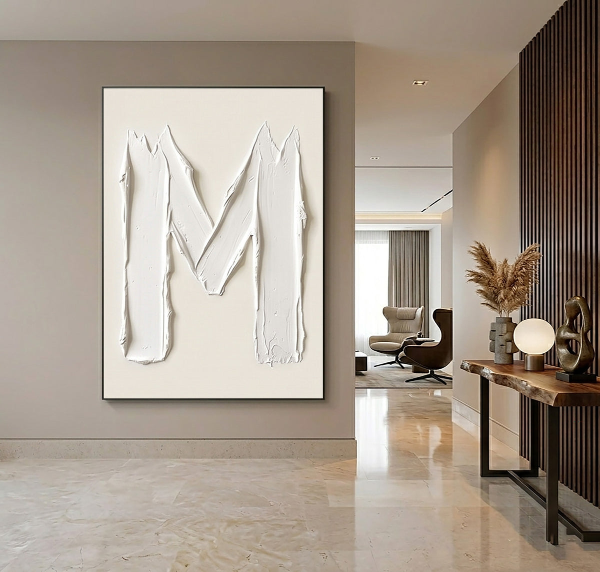 Peaks Rising Through Quiet Light Large White Textured Abstract Wall Art Sculptural Relief Modern Minimalist Painting