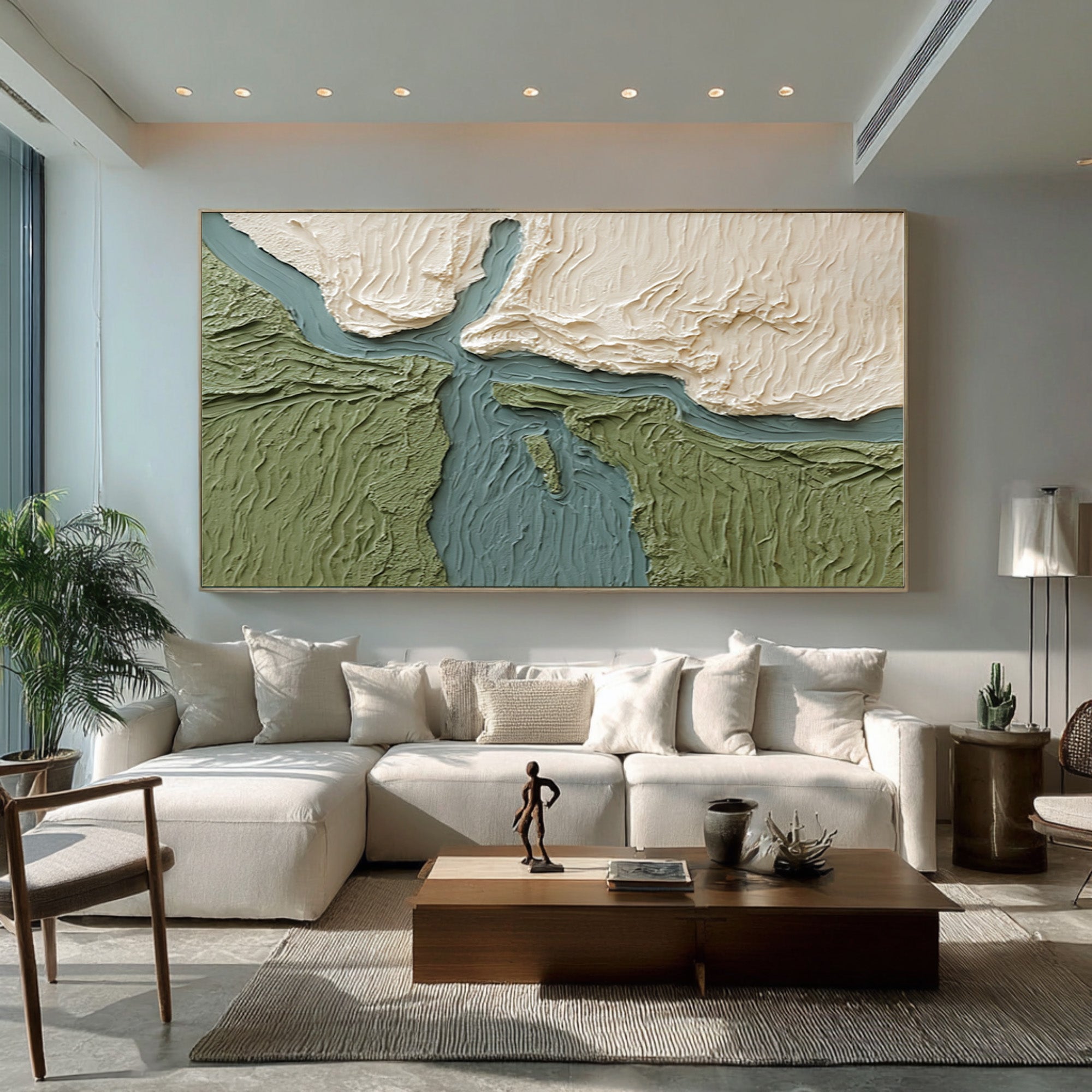 Horizontal Large Green Decor | KeiraArt #CZ 020