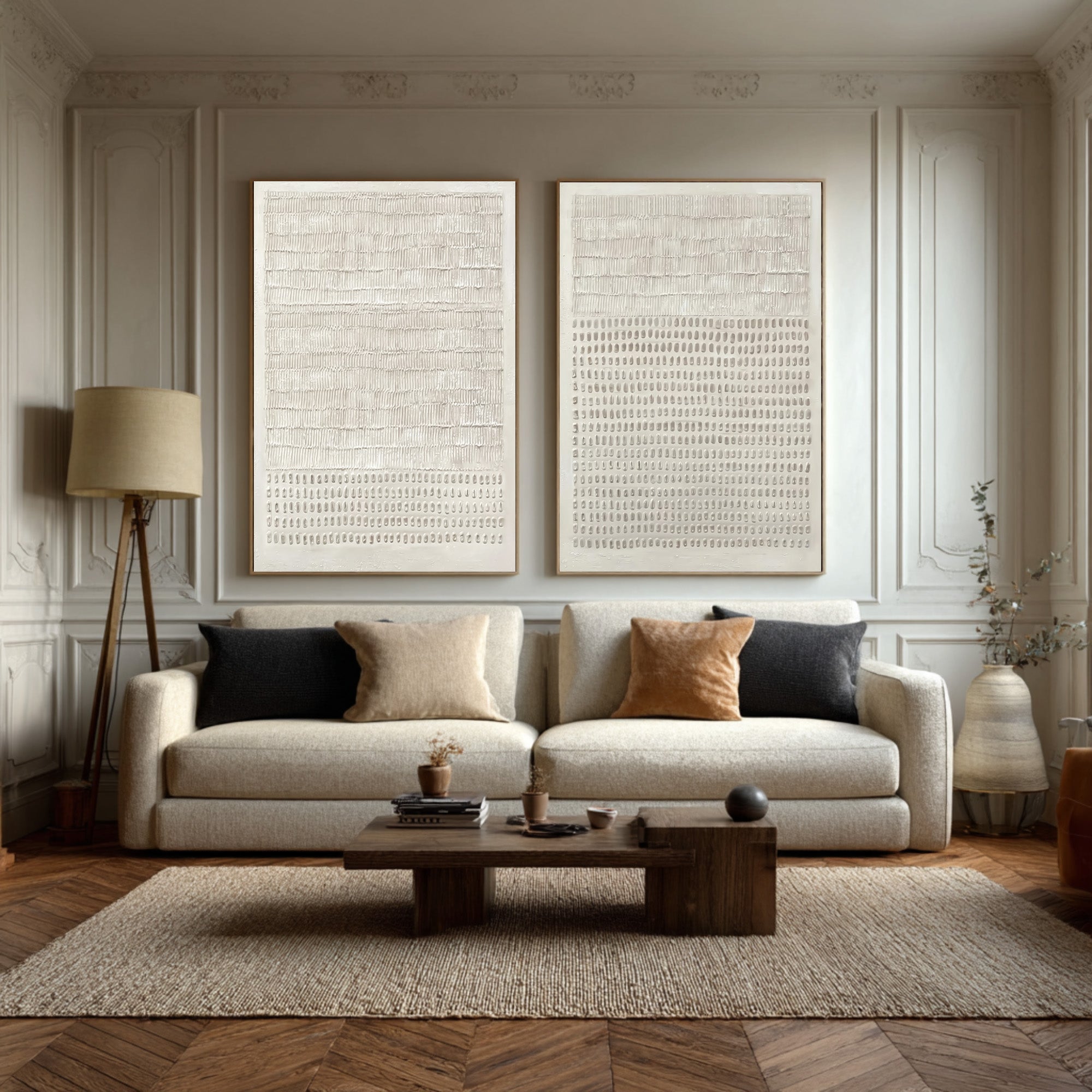 Abstract Minimalist Wall Decor Duo Living Room Set Of 2 #AG 034