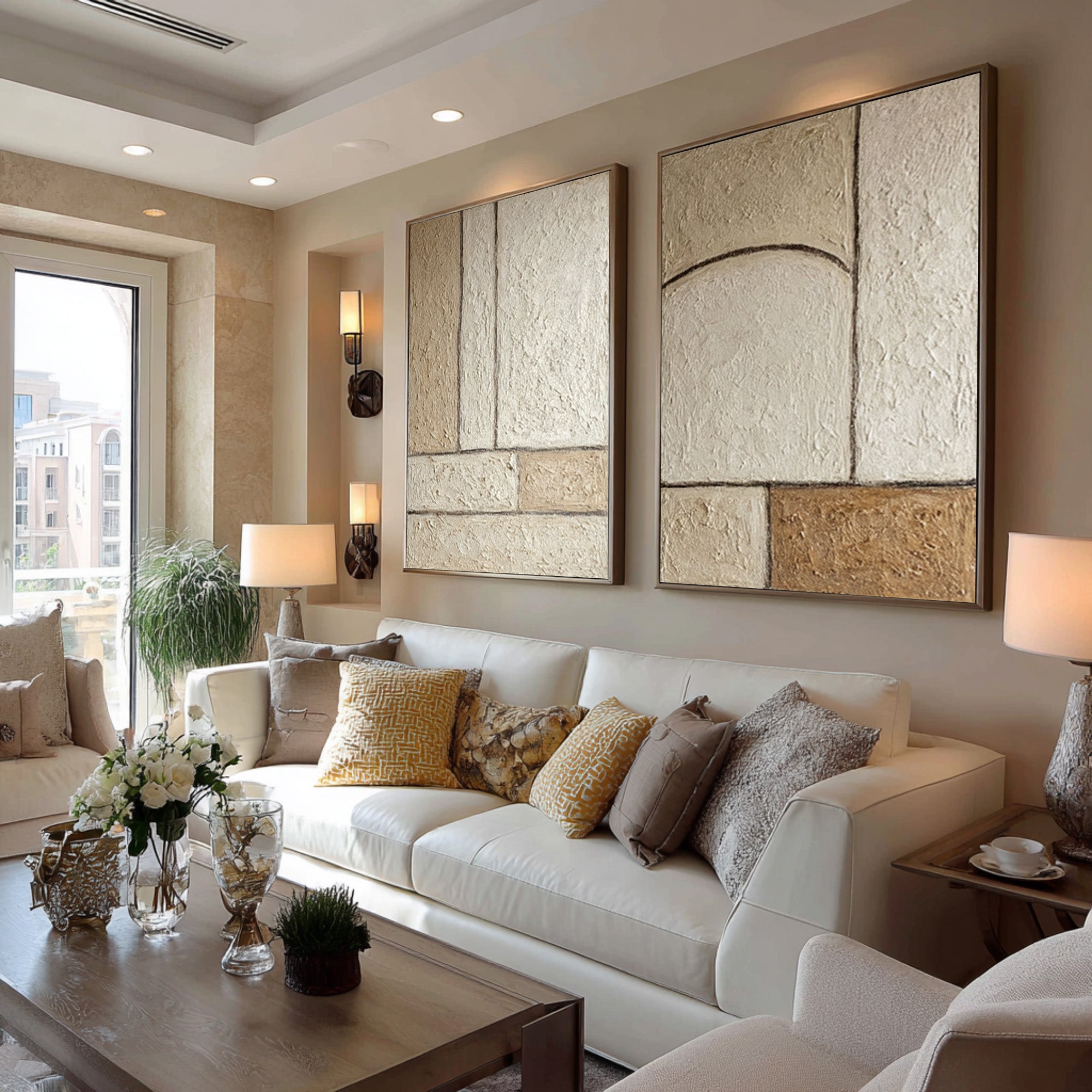 Large Modern Architectural Art | KeiraArt #CZ 002