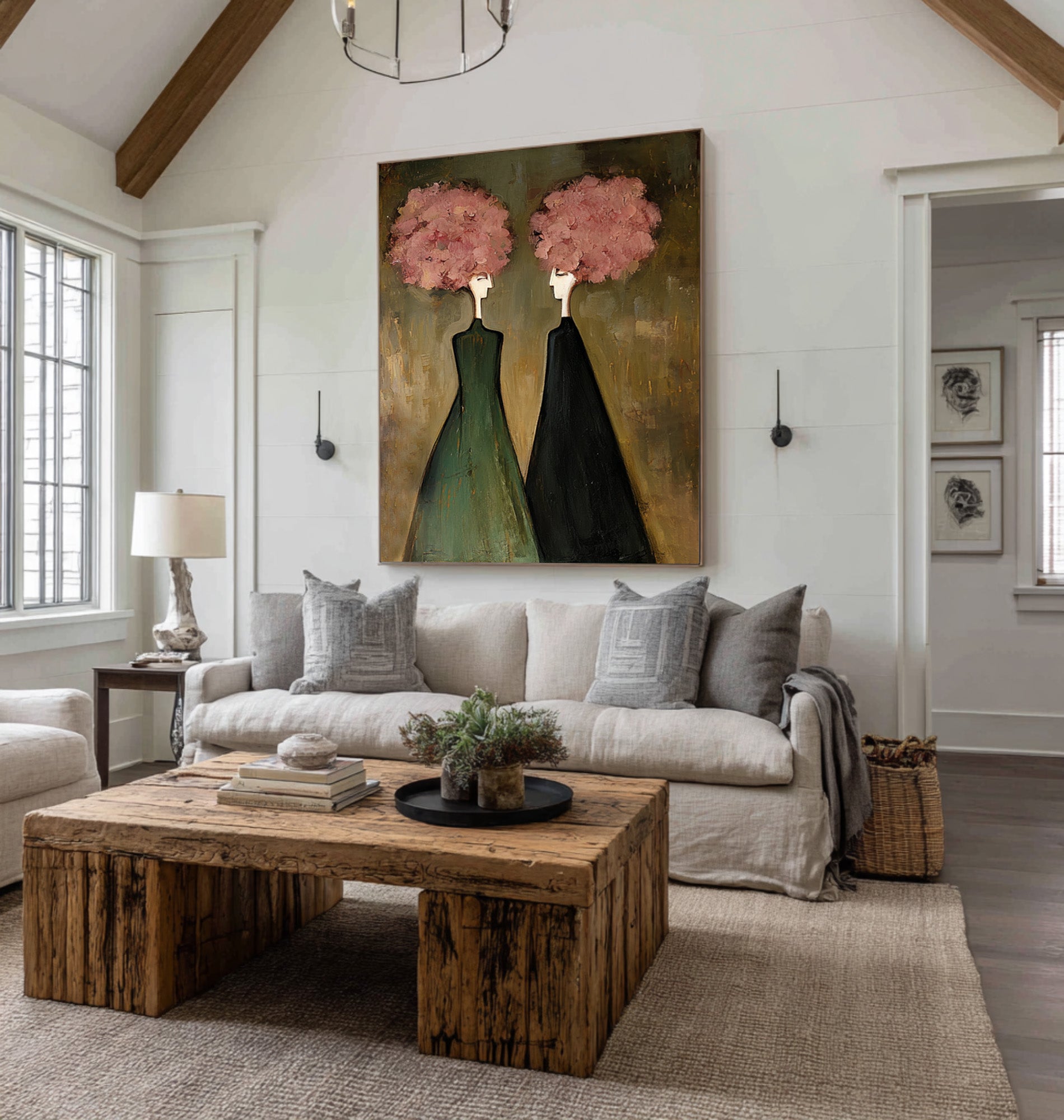 Large Figurative Wall Art for Living Room #CZ 053