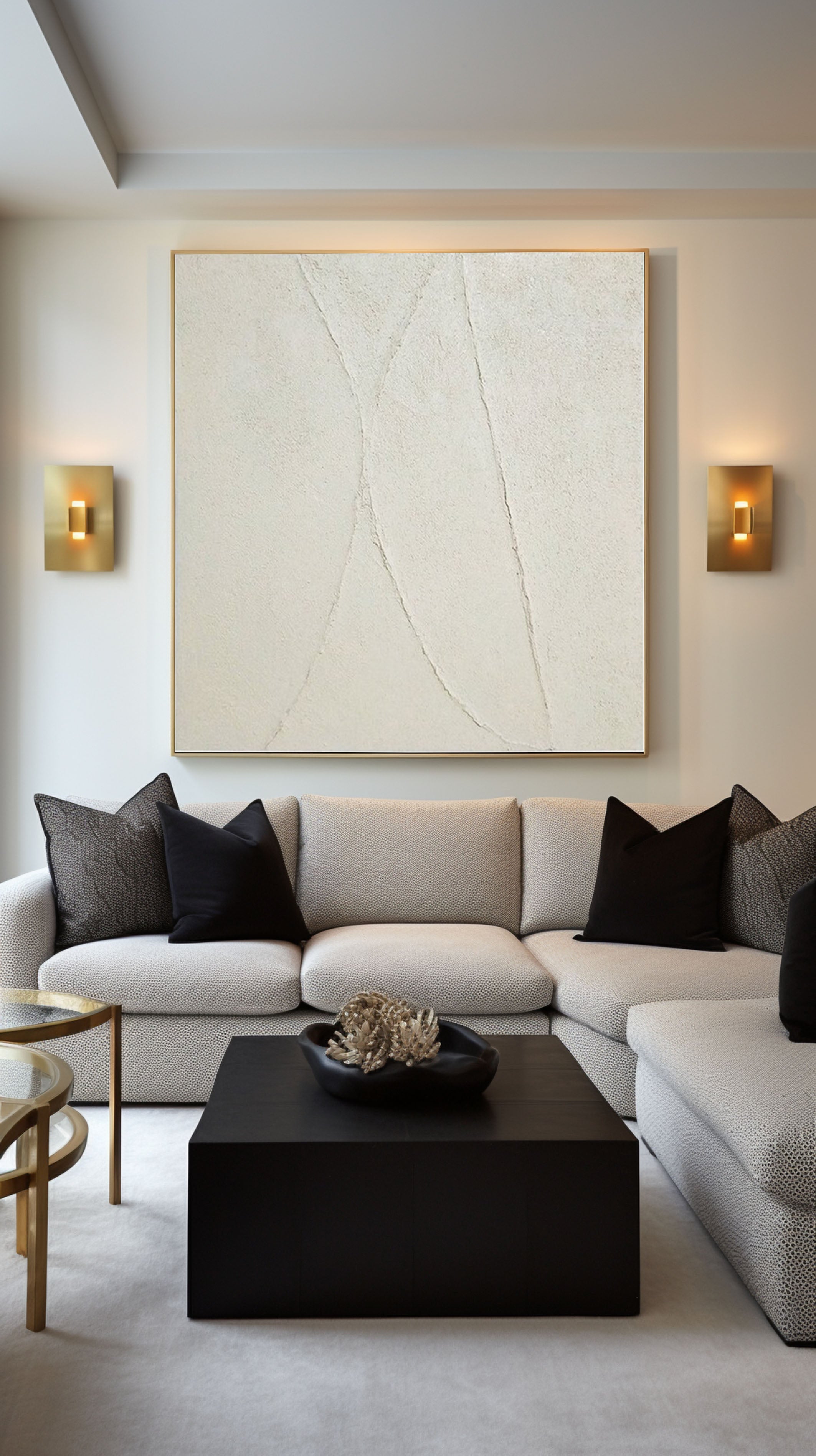 Abstract Wall Art Painting in Neutral Tones #AP 071