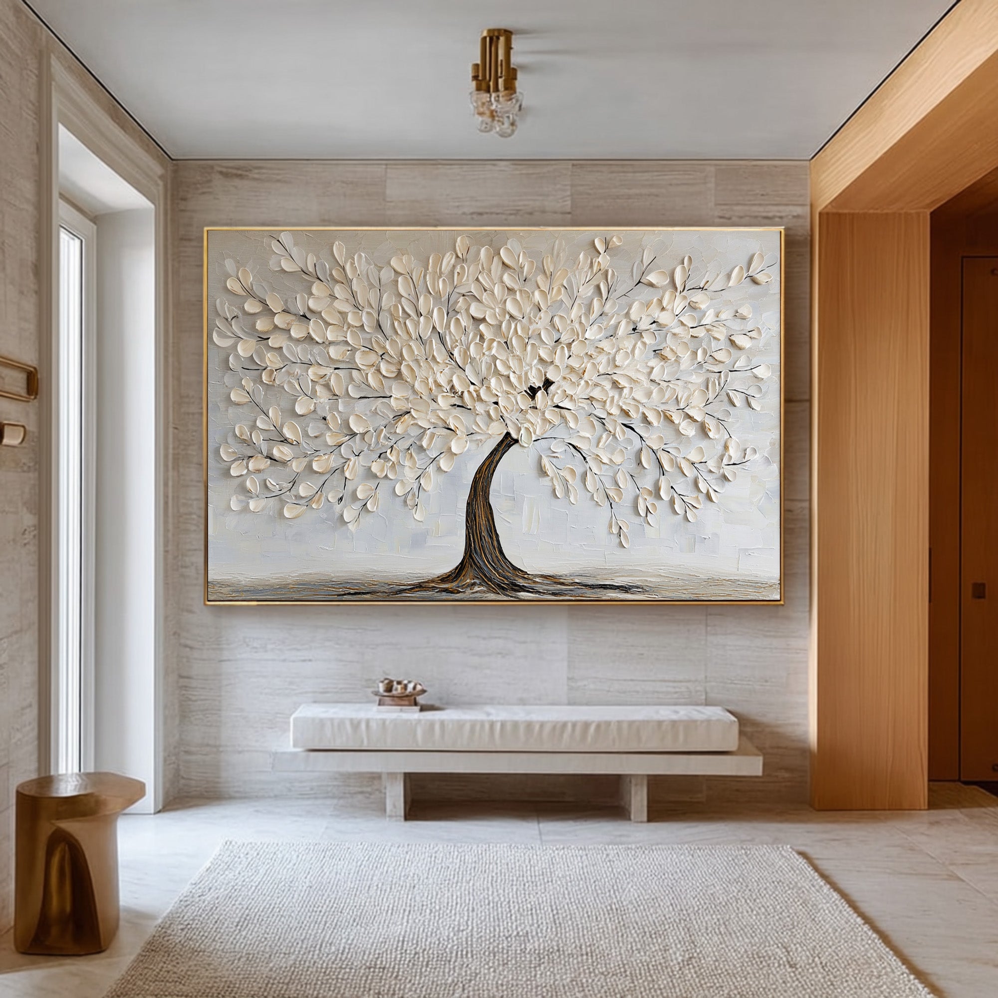 Textured Large Tree Canvas | KeiraArt #CZ 015