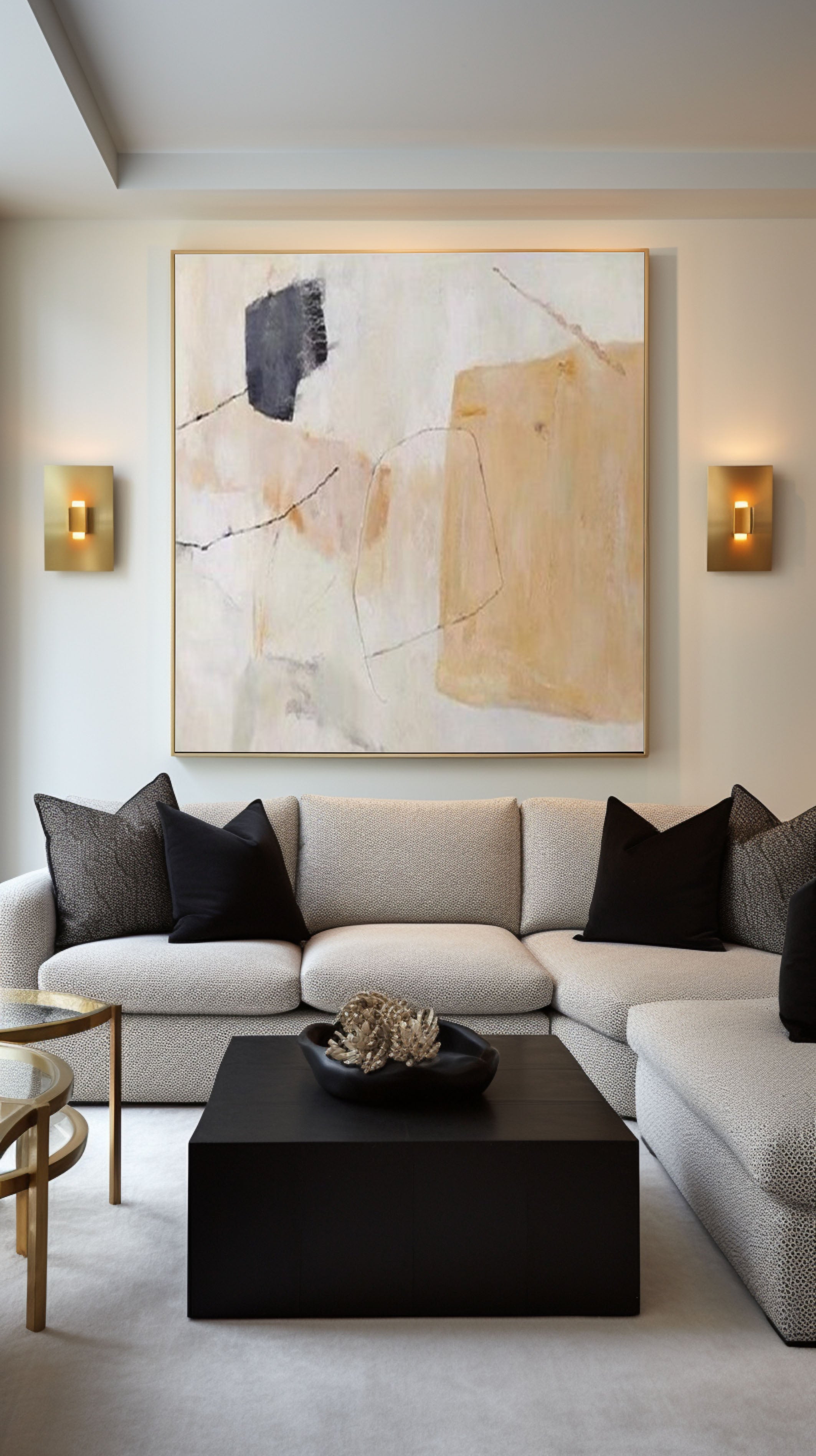 Contemporary Calm Abstract Art for Minimalist Spaces #MMA 175