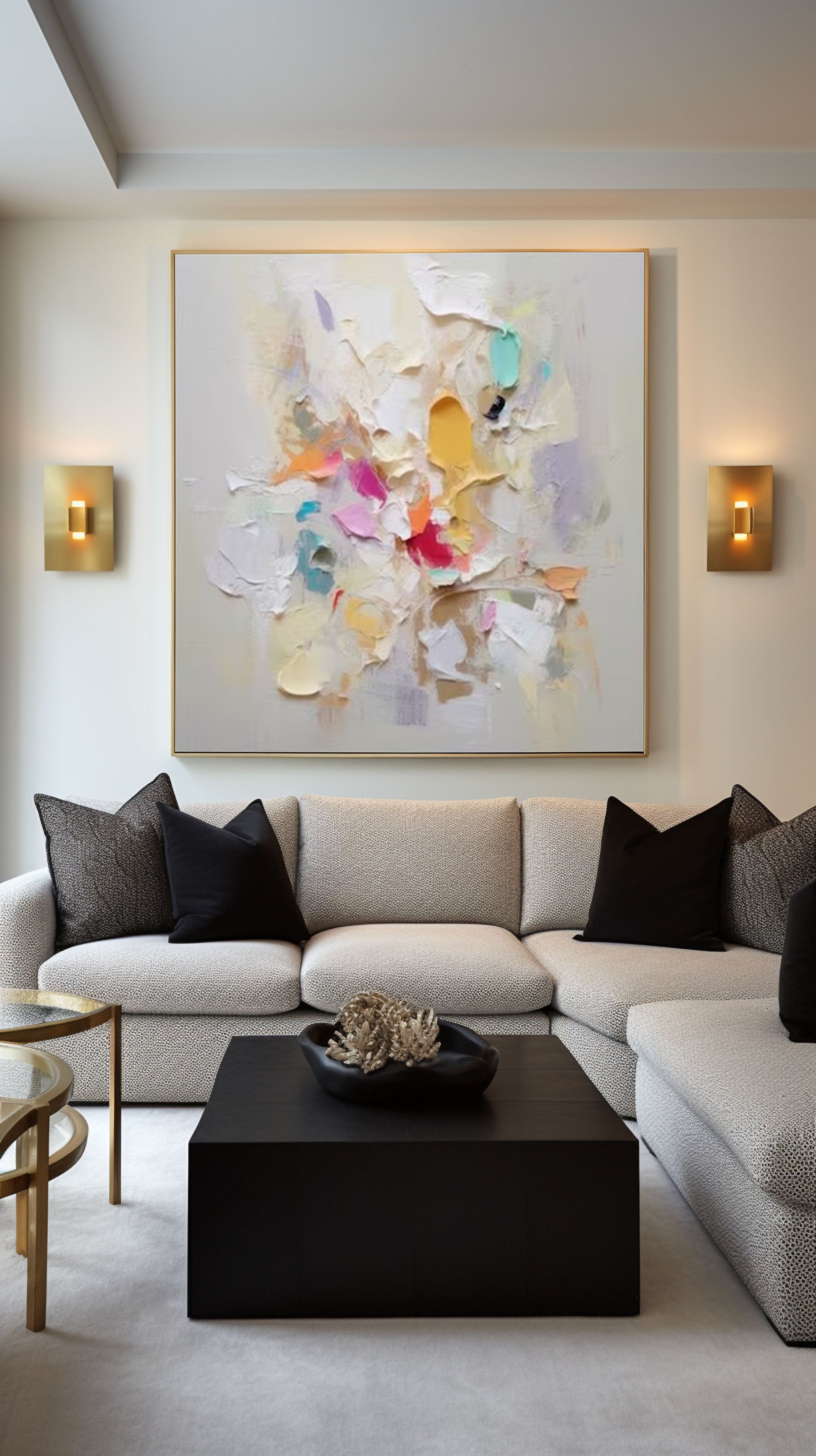 Abstract Rhapsody Colorful Wall Art for Creative Interiors #AP 037