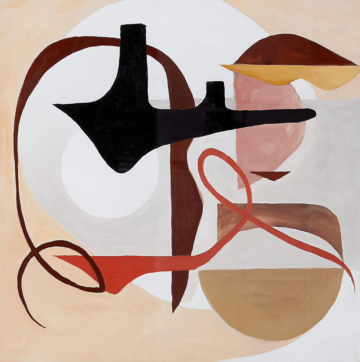 Abstract Shapes Canvas Art for Modern Home Office #MMA 192
