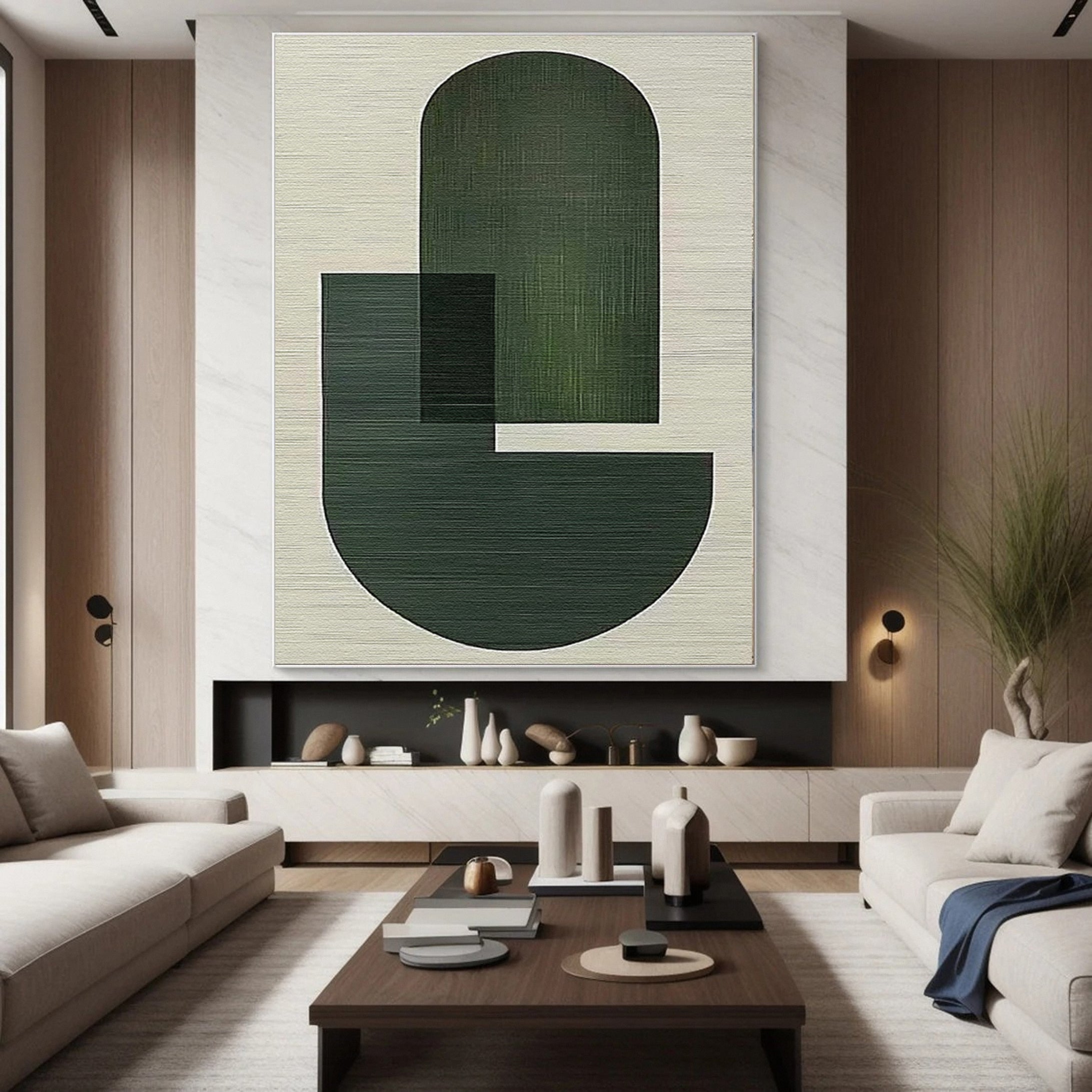 Modern Abstract Geometric Wabi Sabi Wall Art #MMA 143