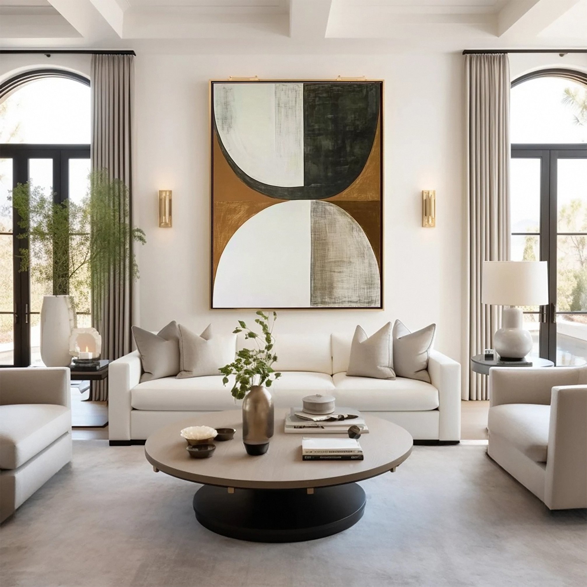 Modern Abstract Geometric Wabi Sabi Wall Art #MMA 141