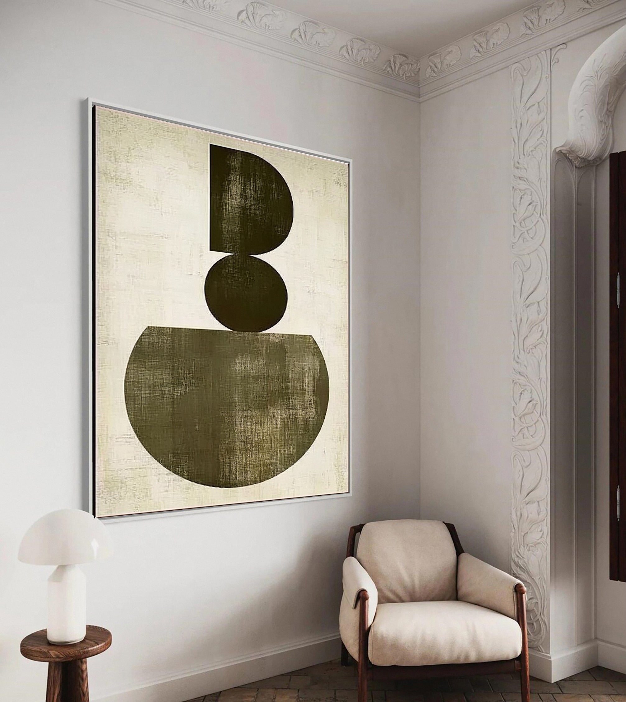 Modern Abstract Geometric Canvas Wall Art #MMA 138