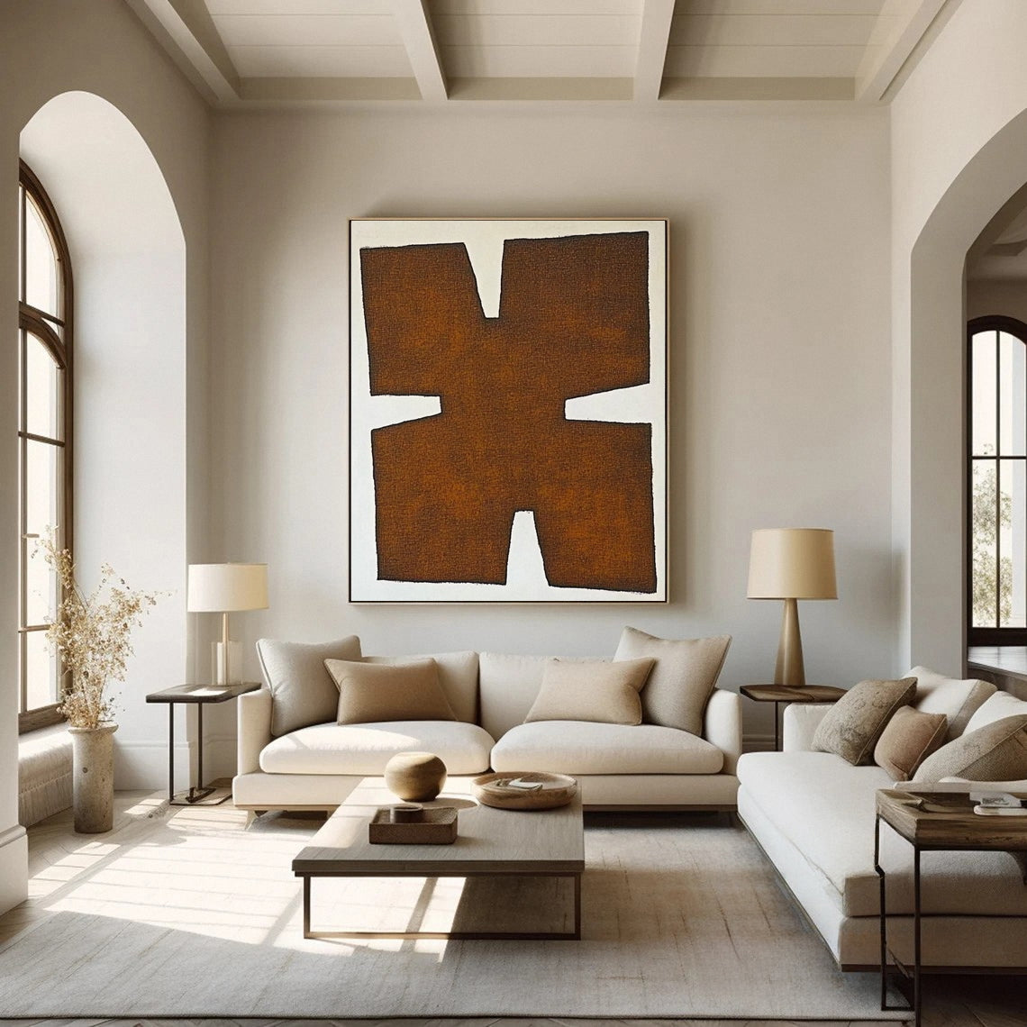 Modern Abstract Geometric Wabi Sabi Wall Art #MMA 144