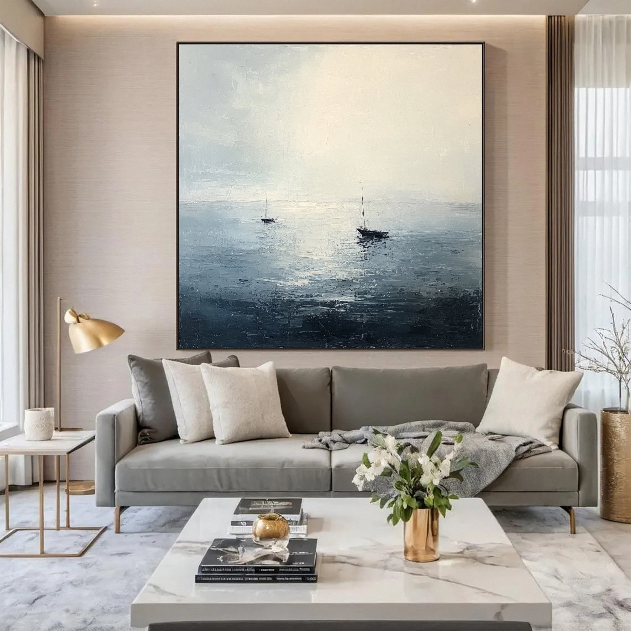 Keira Art Large Neutral Textured Wabi Sabi Wall Art #AP 030