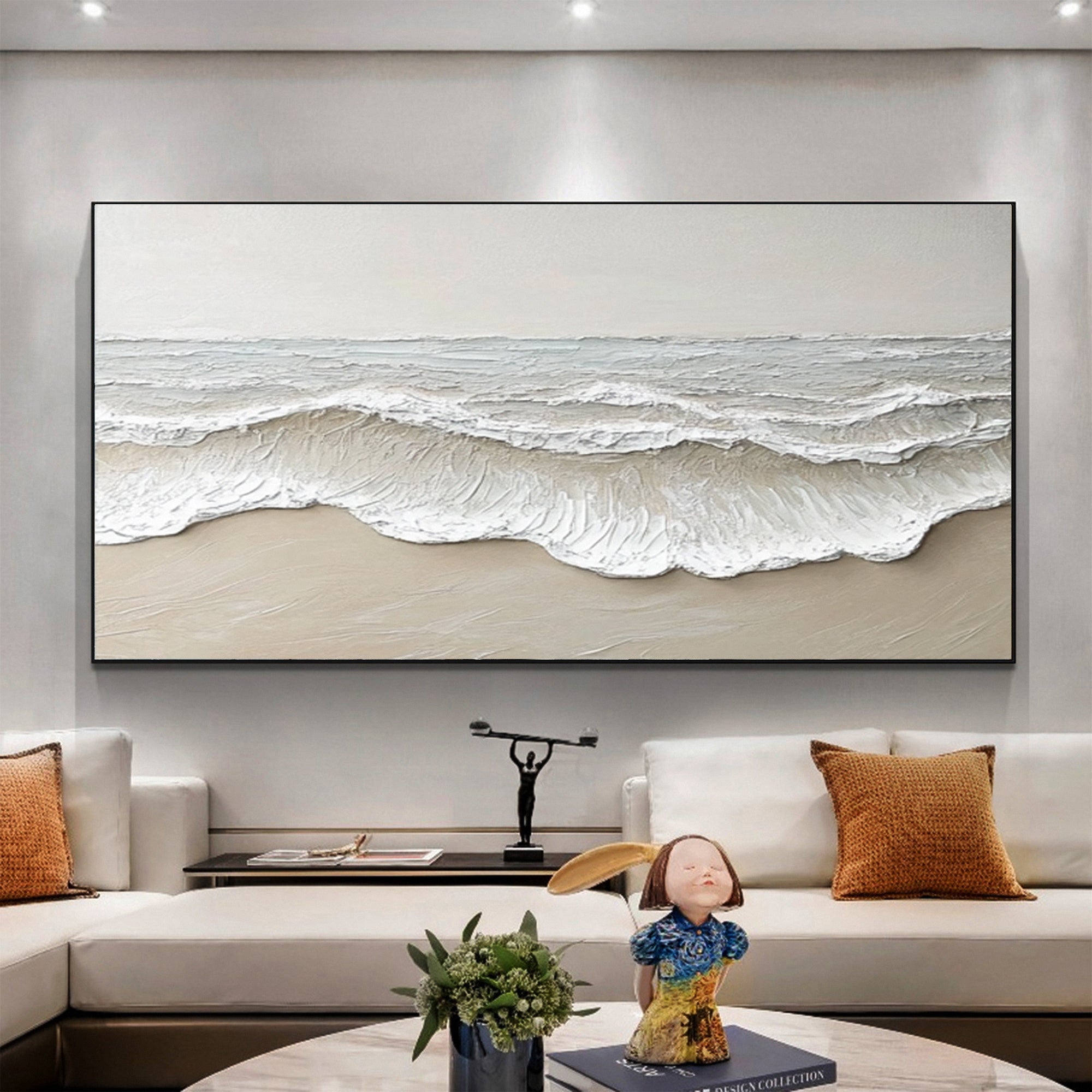 Large Textured Ocean Waves | KeiraArt #AG 191