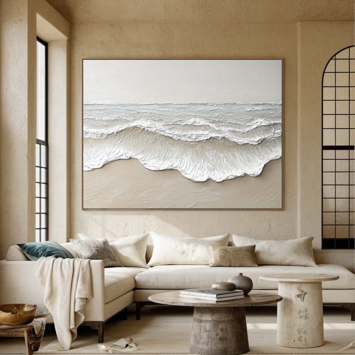 Large Textured Ocean Waves | KeiraArt #AG 191