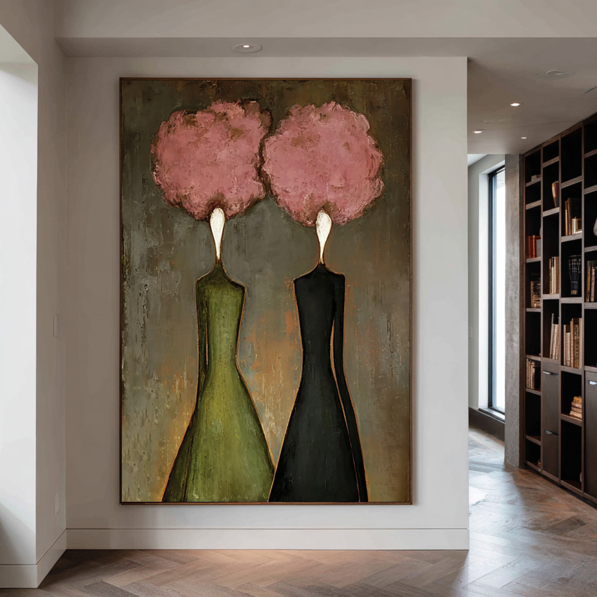 Figurative Oil Painting for Entryway Wall Decor #CZ 034