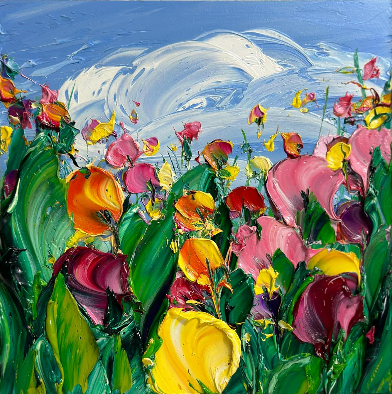 Flower & Tree Painting #FT 002