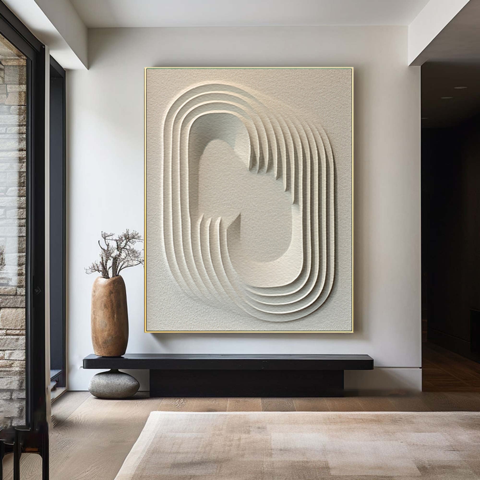 Textured Abstract Wall Art Modern Home Decor #AG 087