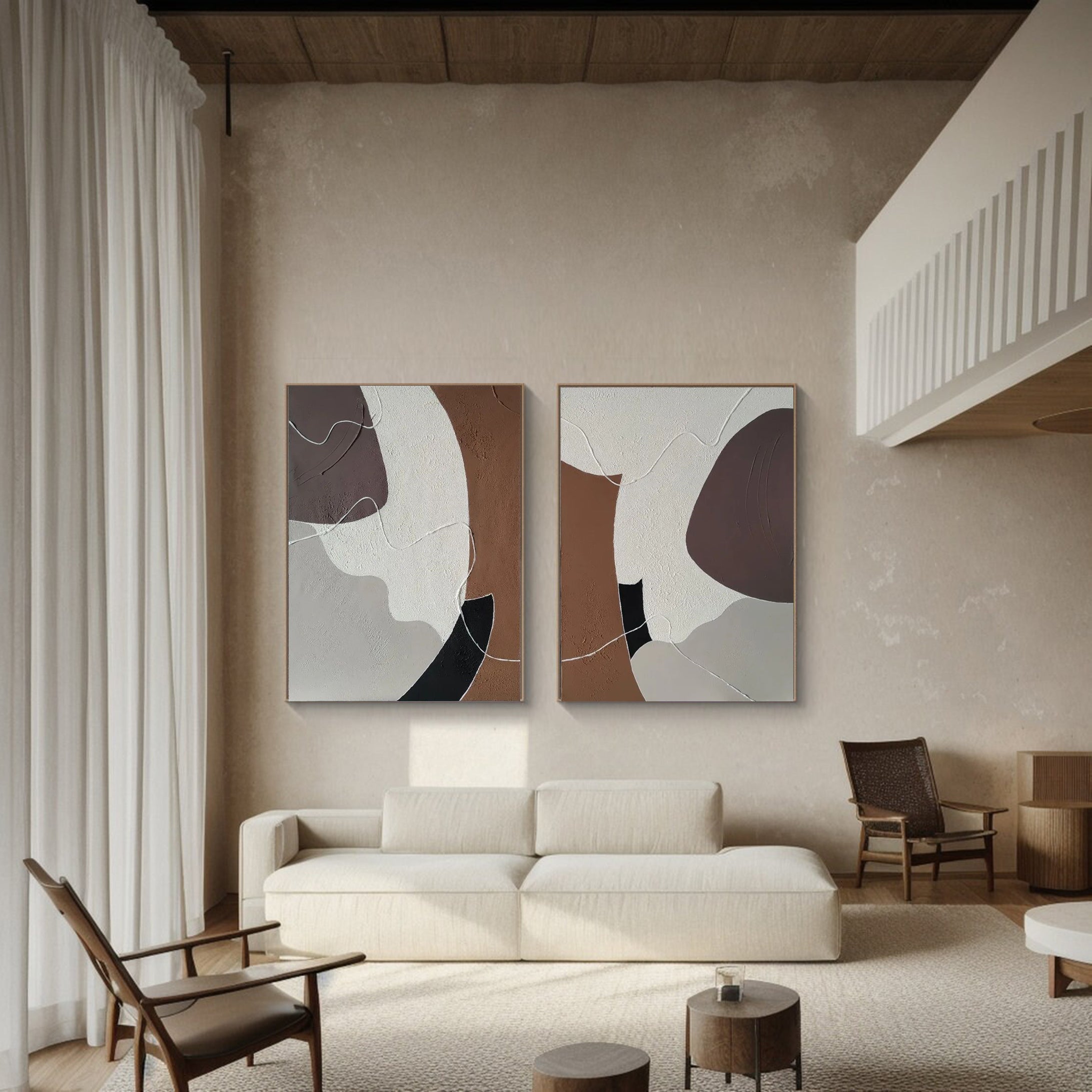 Modern Minimalist Art Set Of 2 #MMAS 031