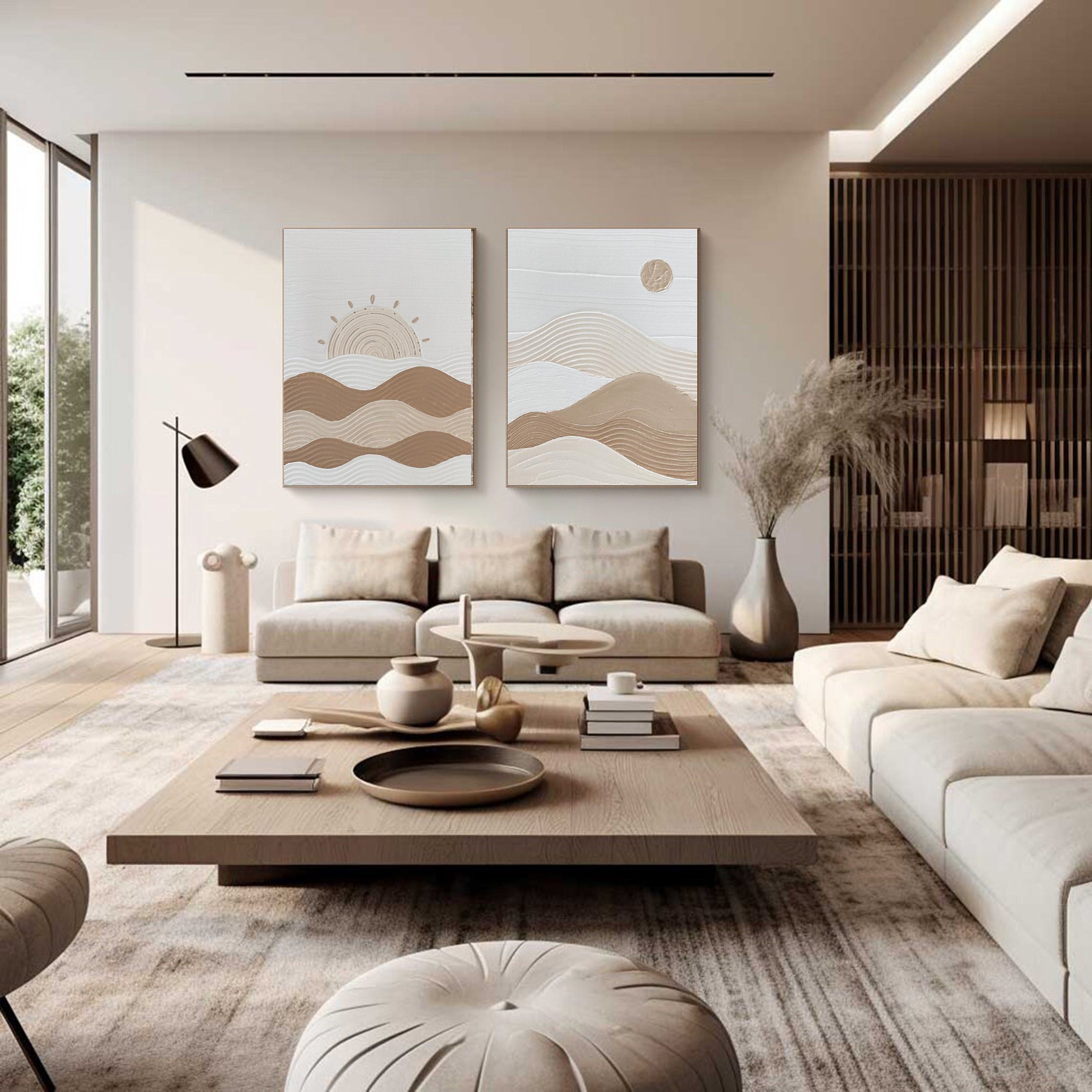 Modern Minimalist Art Set Of 2 #MMAS 043