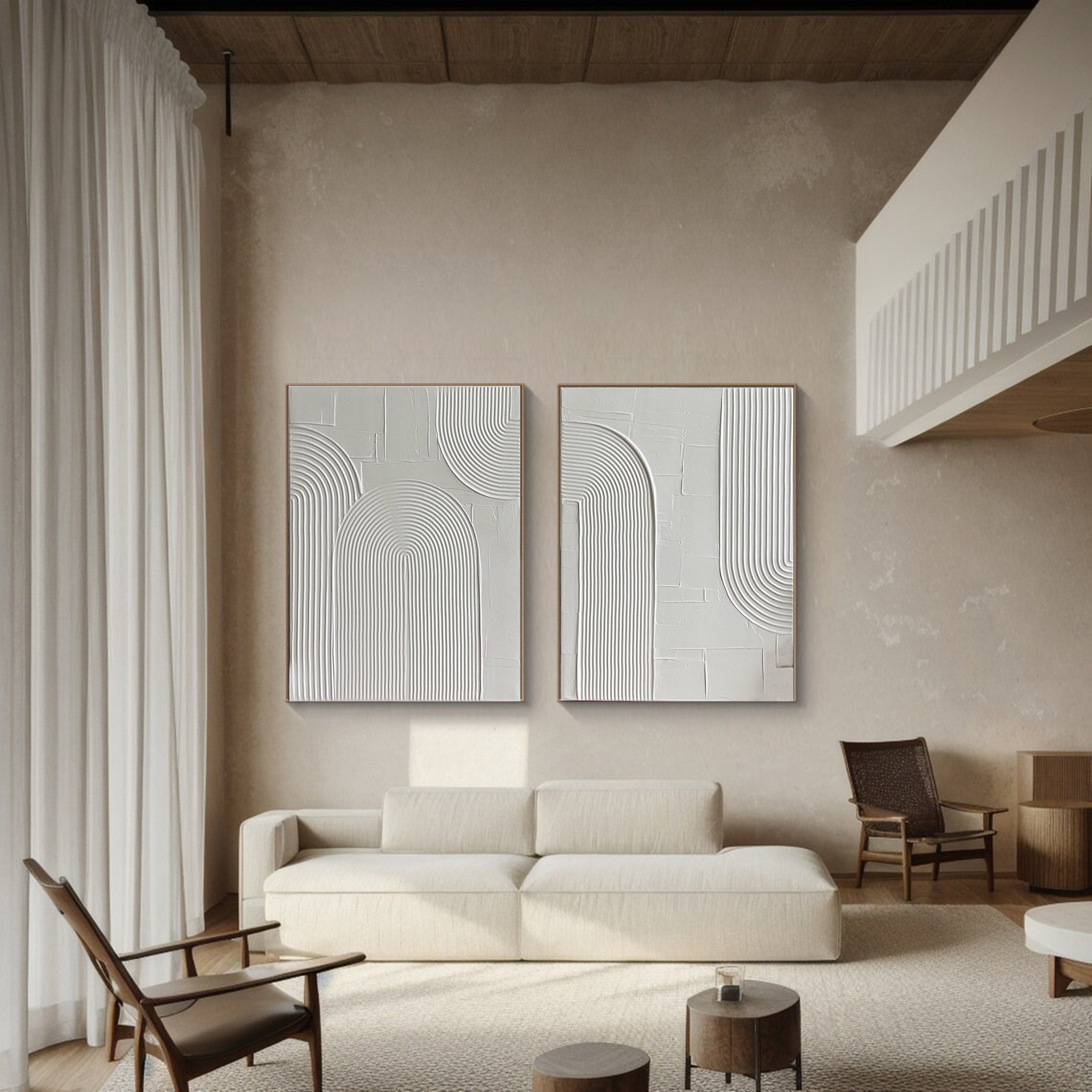 Modern Minimalist Art Set Of 2 #MMAS 040