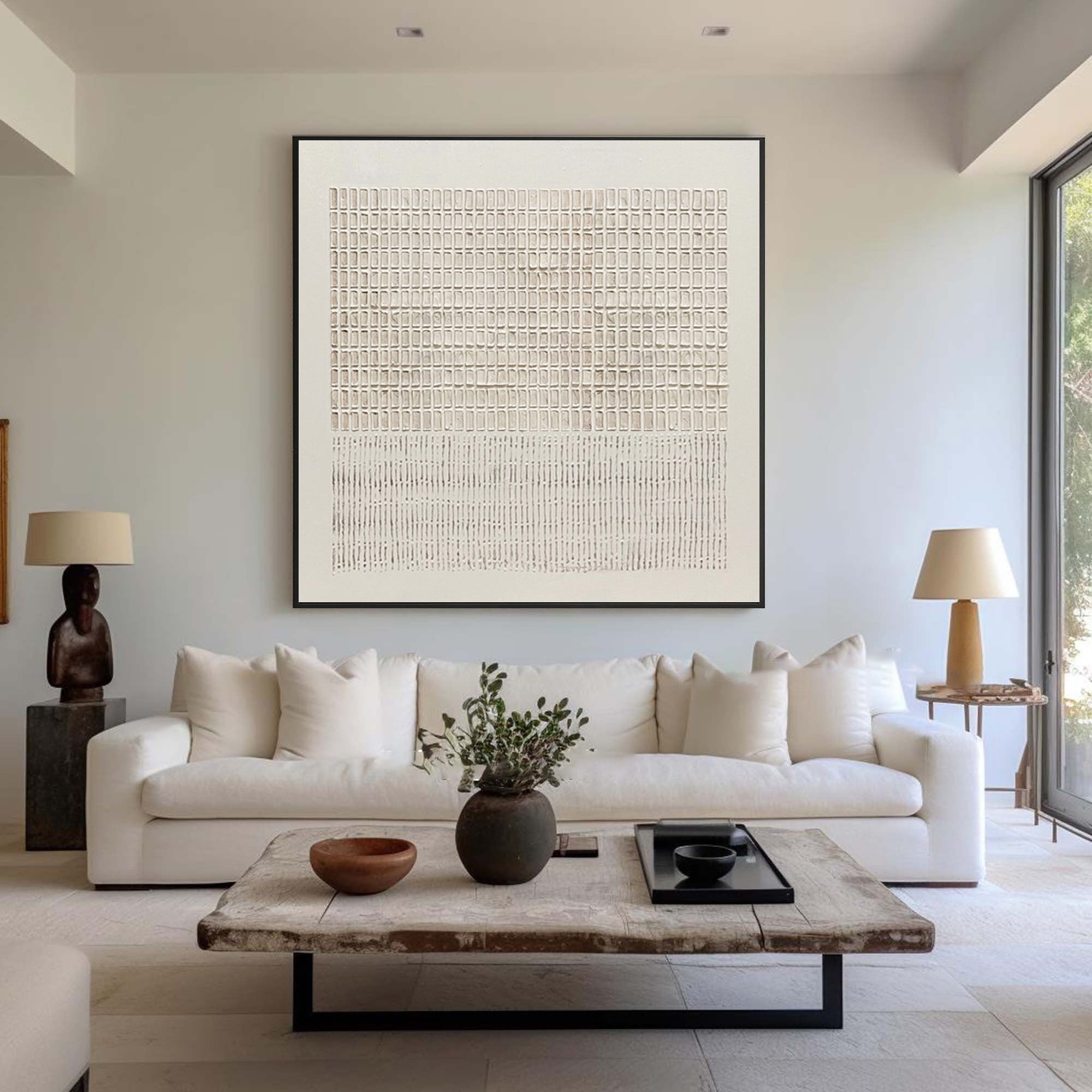 Textured Neutral Abstract Wall Art #CZ 038