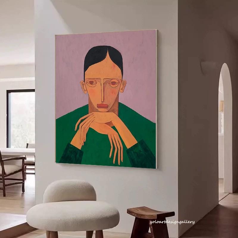 Large Abstract Figure Painting | KeiraArt #AG 180