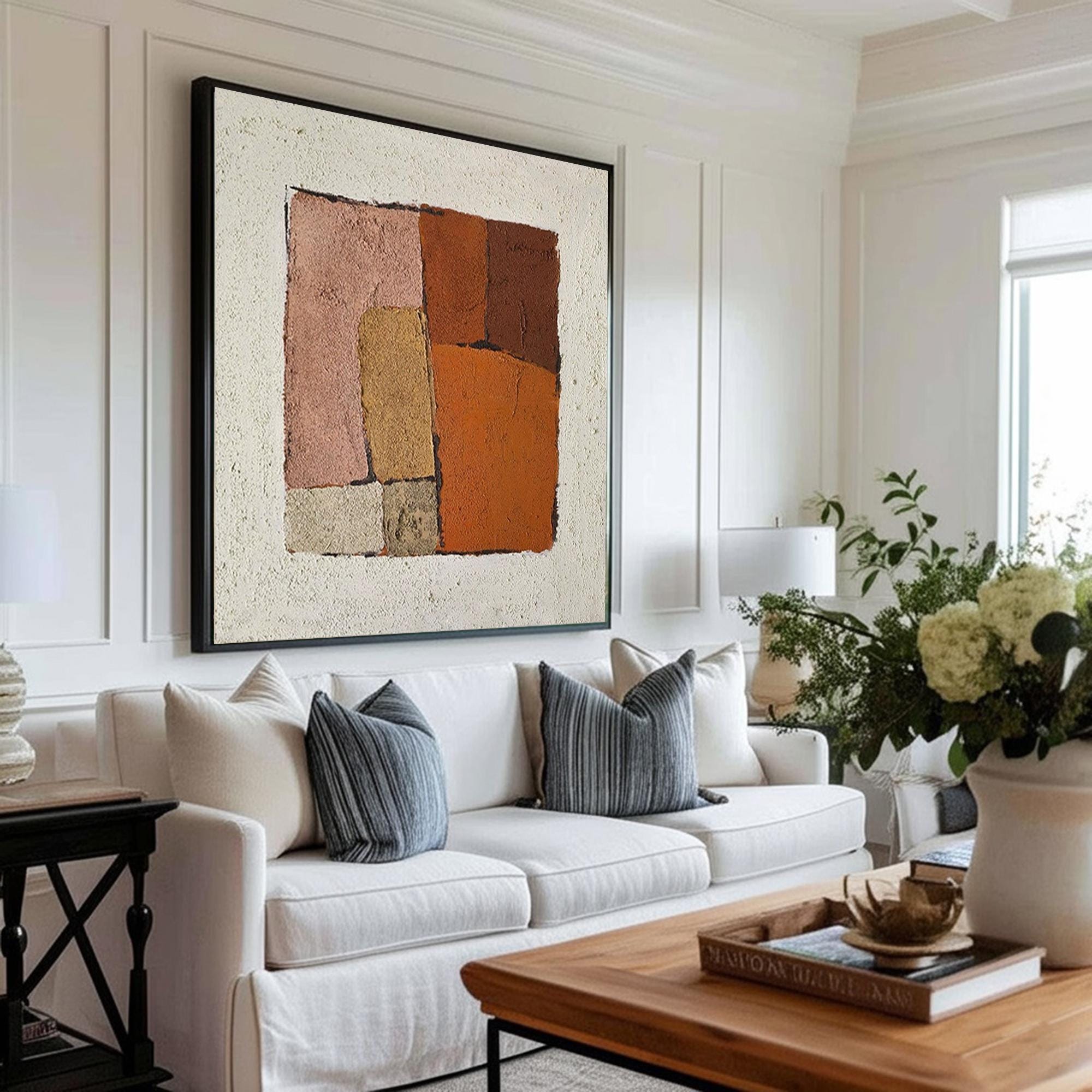 Large Textured Block Art | KeiraArt #AG 184