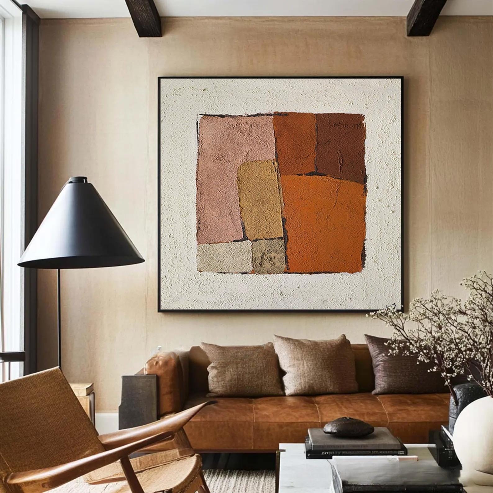 Large Textured Block Art | KeiraArt #AG 184