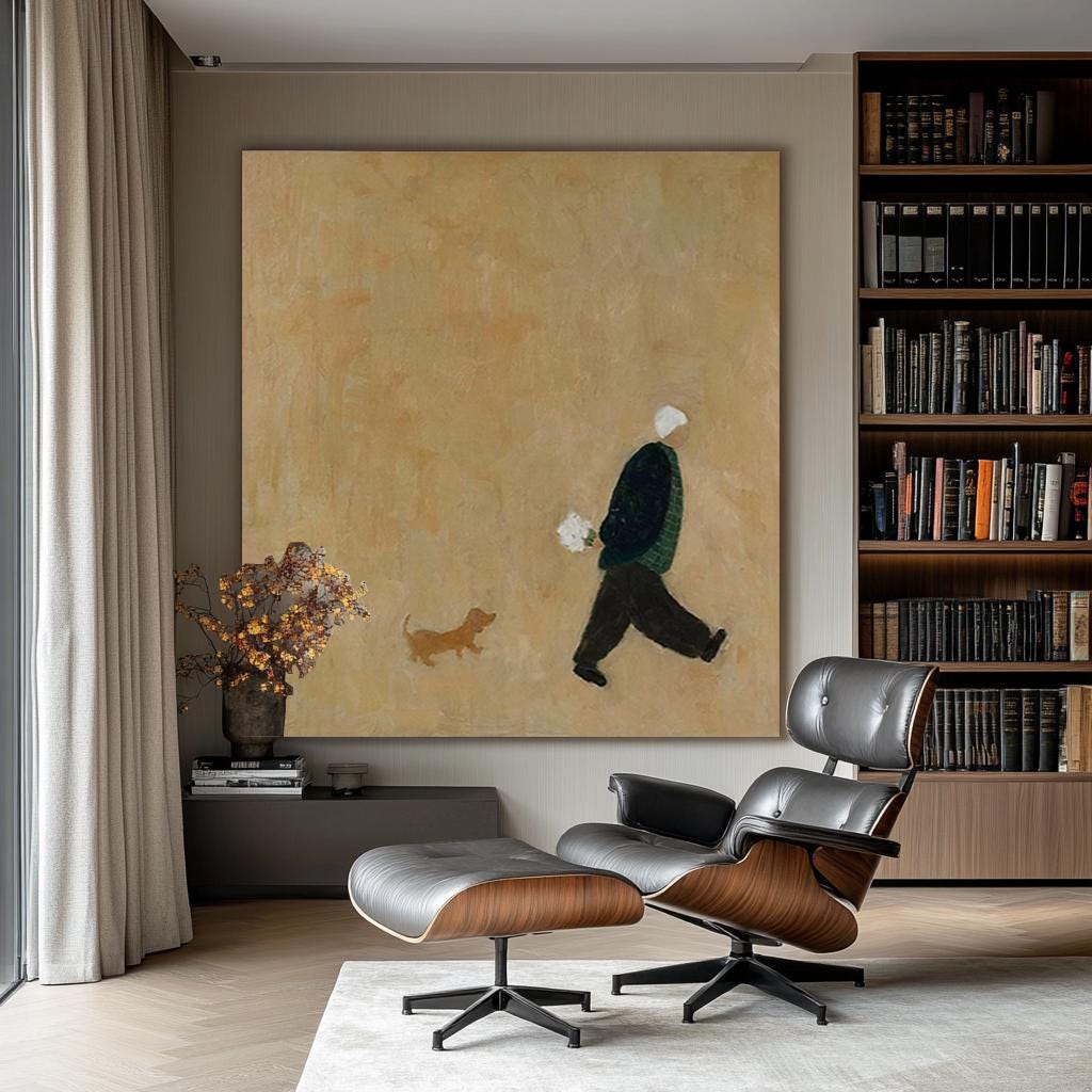 Large Minimalist Walker Art | KeiraArt #AG 185