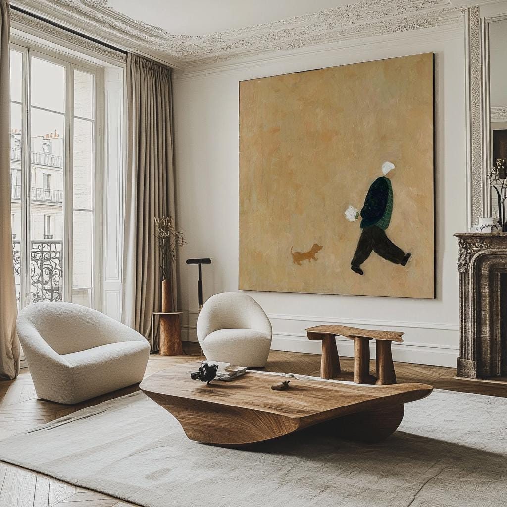 Large Minimalist Walker Art | KeiraArt #AG 185