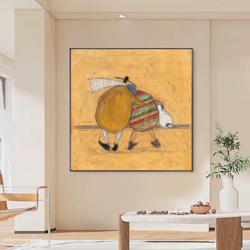Large Folk Art Painting | KeiraArt #AG 171