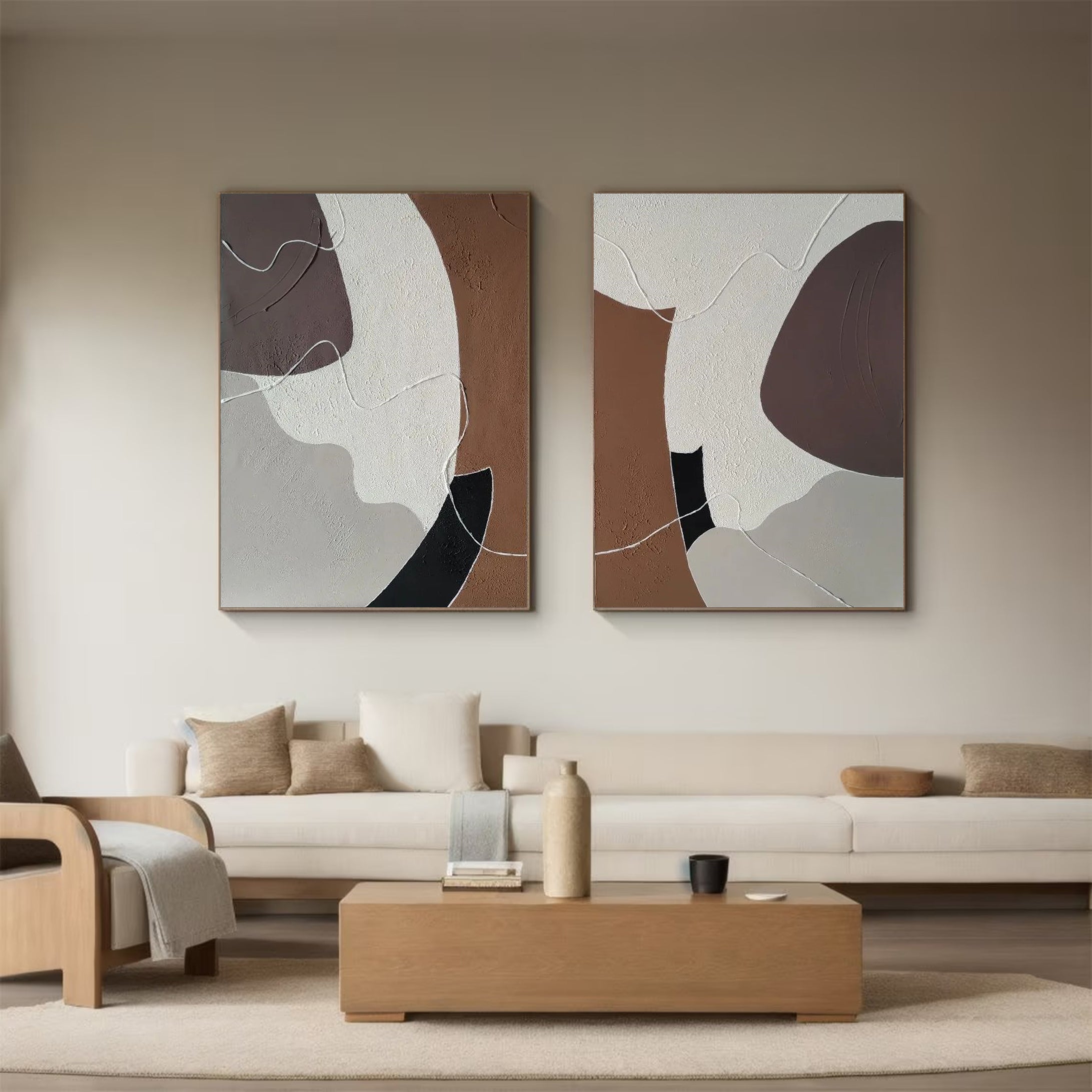 Modern Minimalist Art Set Of 2 #MMAS 031