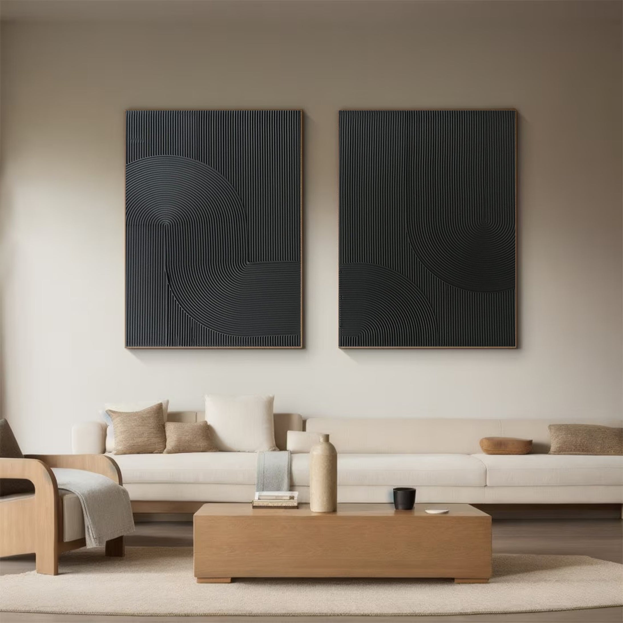 Modern Minimalist Art Set Of 2 #MMAS 046