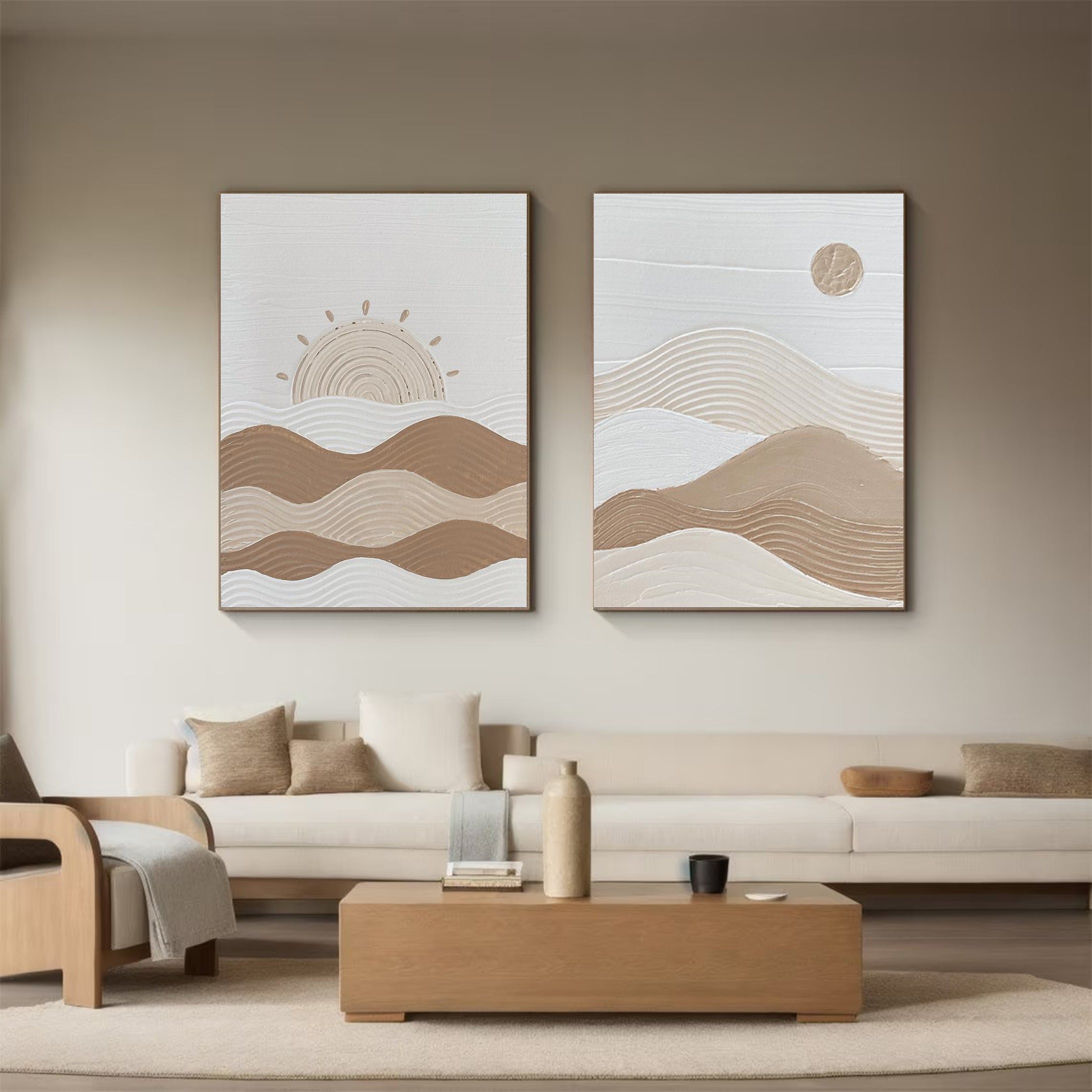 Modern Minimalist Art Set Of 2 #MMAS 043