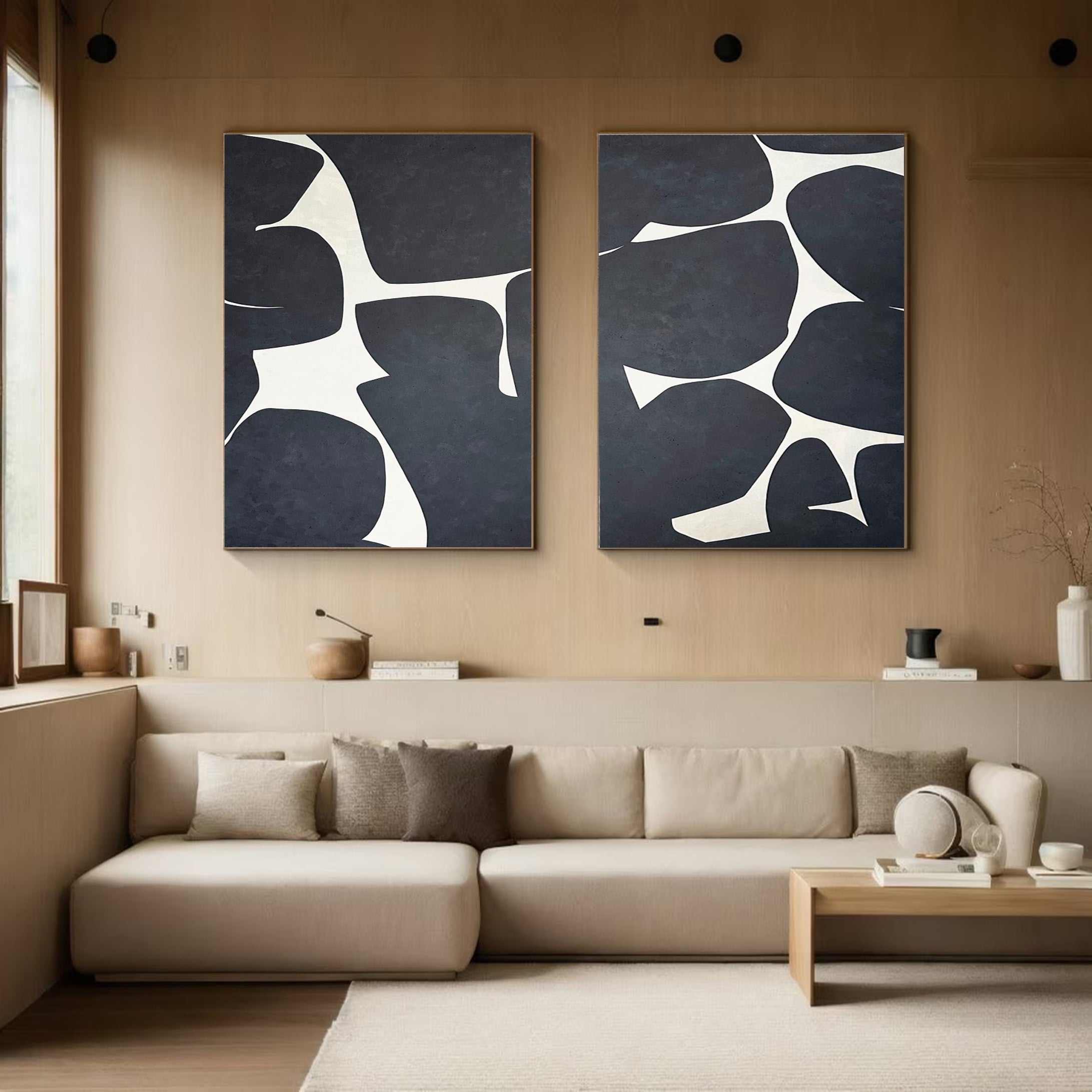 Modern Minimalist Art Set Of 2 #MMAS 003