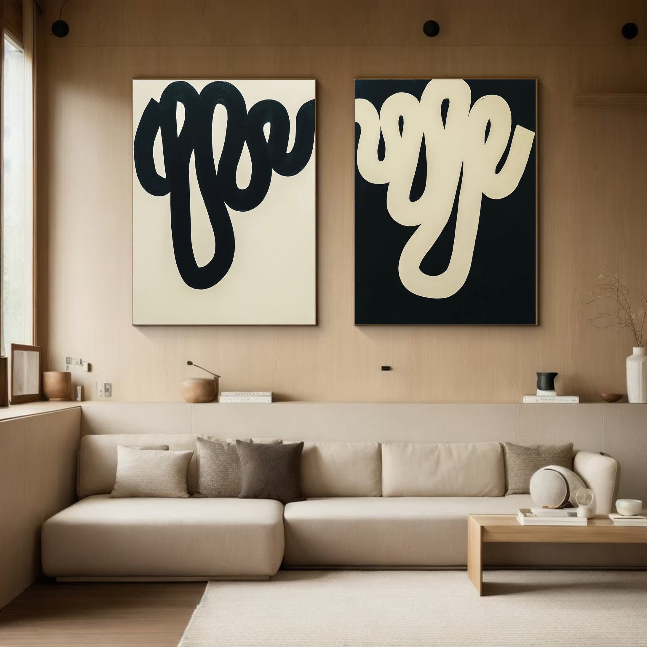 Modern Minimalist Art Set Of 2 #MMAS 034