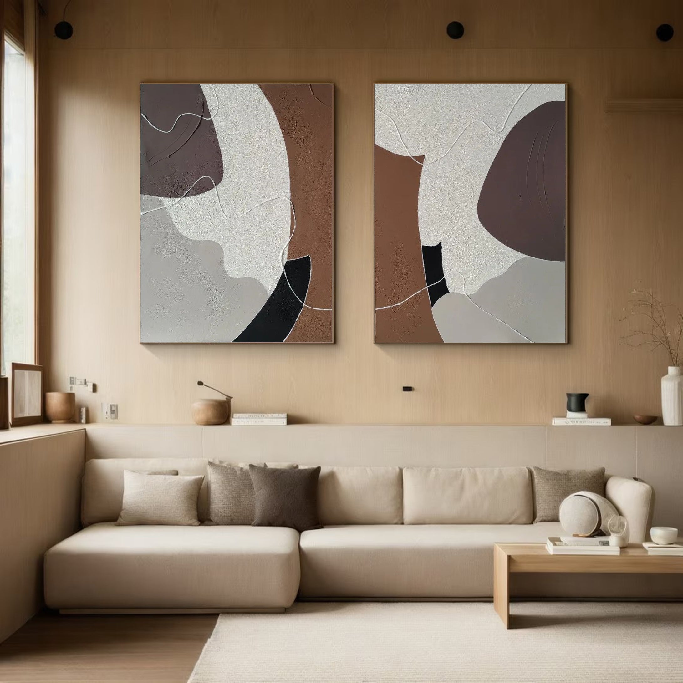 Modern Minimalist Art Set Of 2 #MMAS 031