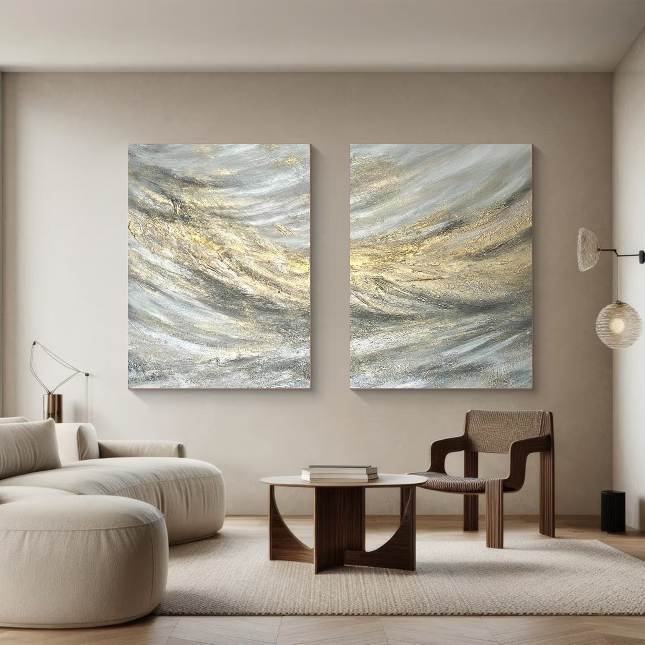 Modern Minimalist Art Set Of 2 #MMAS 041