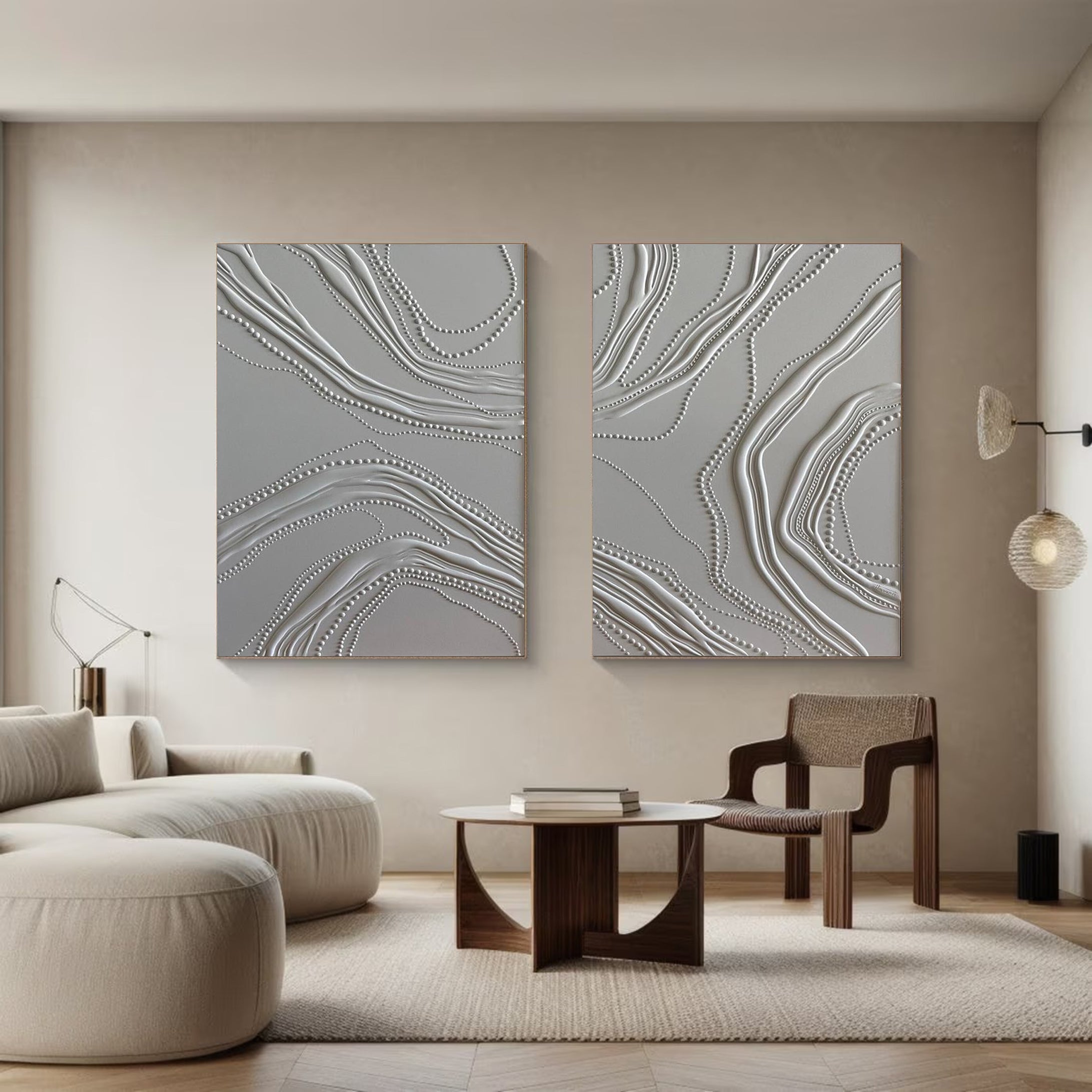 Modern Minimalist Art Set Of 2 #MMAS 025