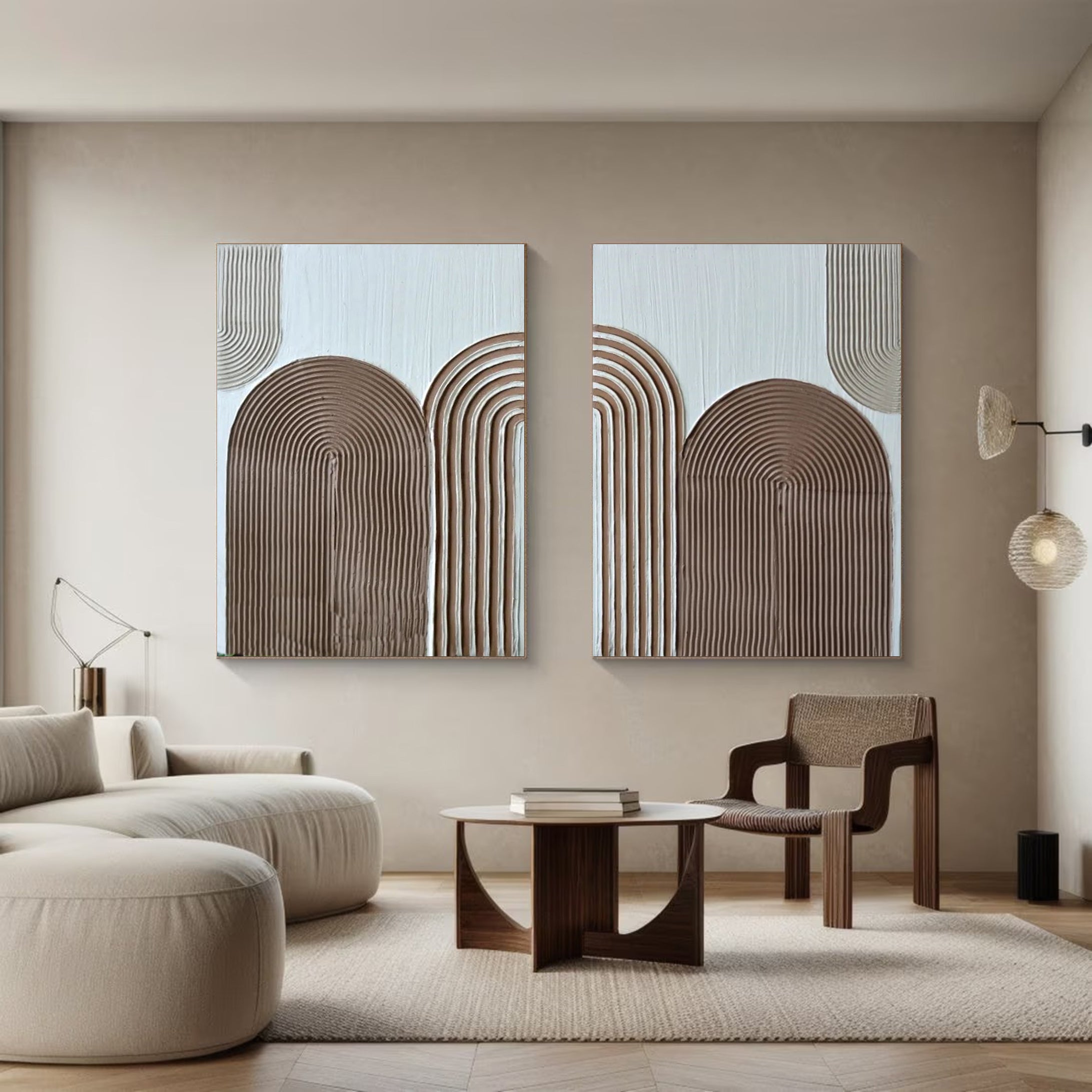 Modern Minimalist Art Set Of 2 #MMAS 030