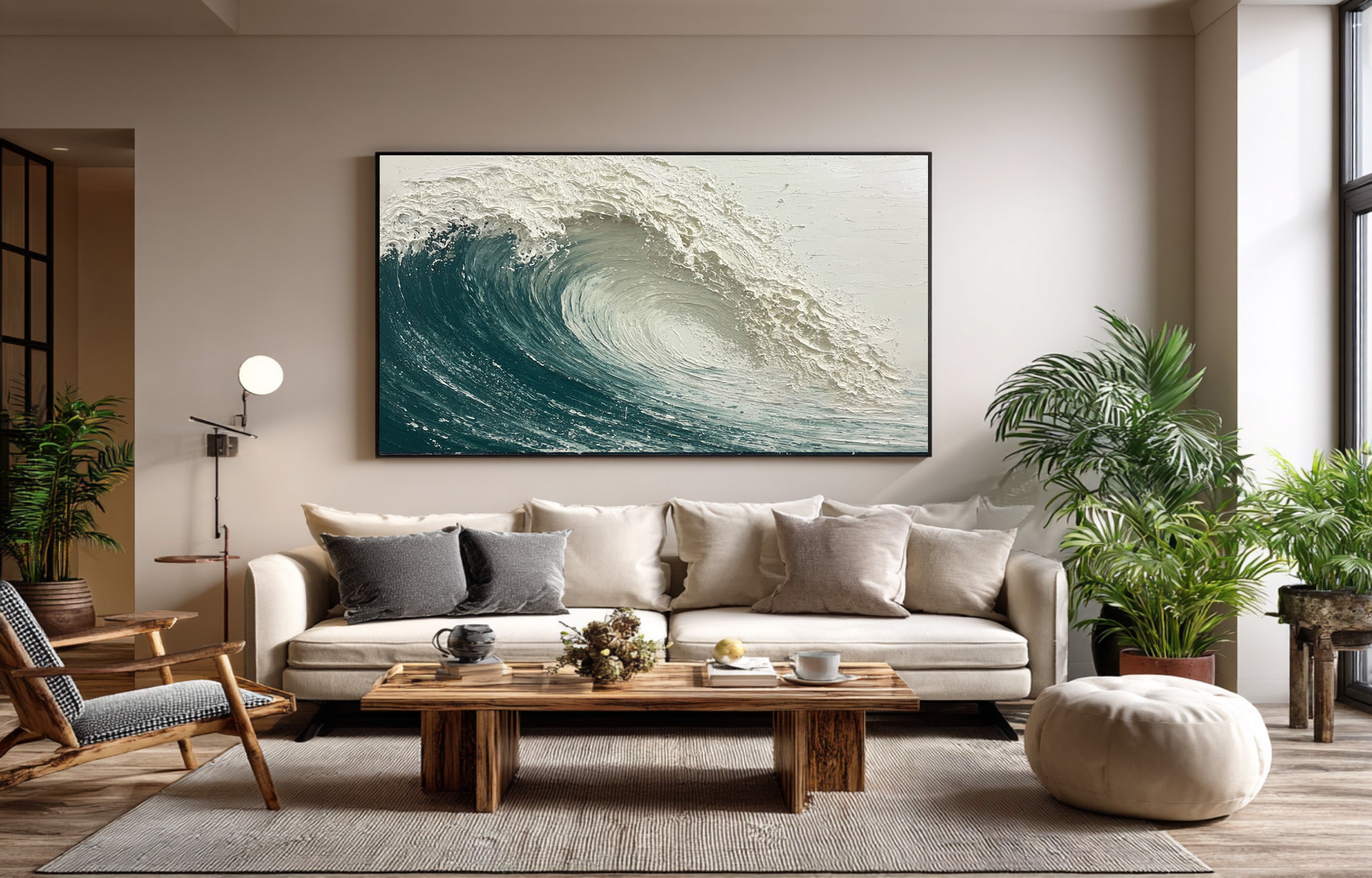 Coastal Grandeur Wave Art - Modern Home Statement #AG 063